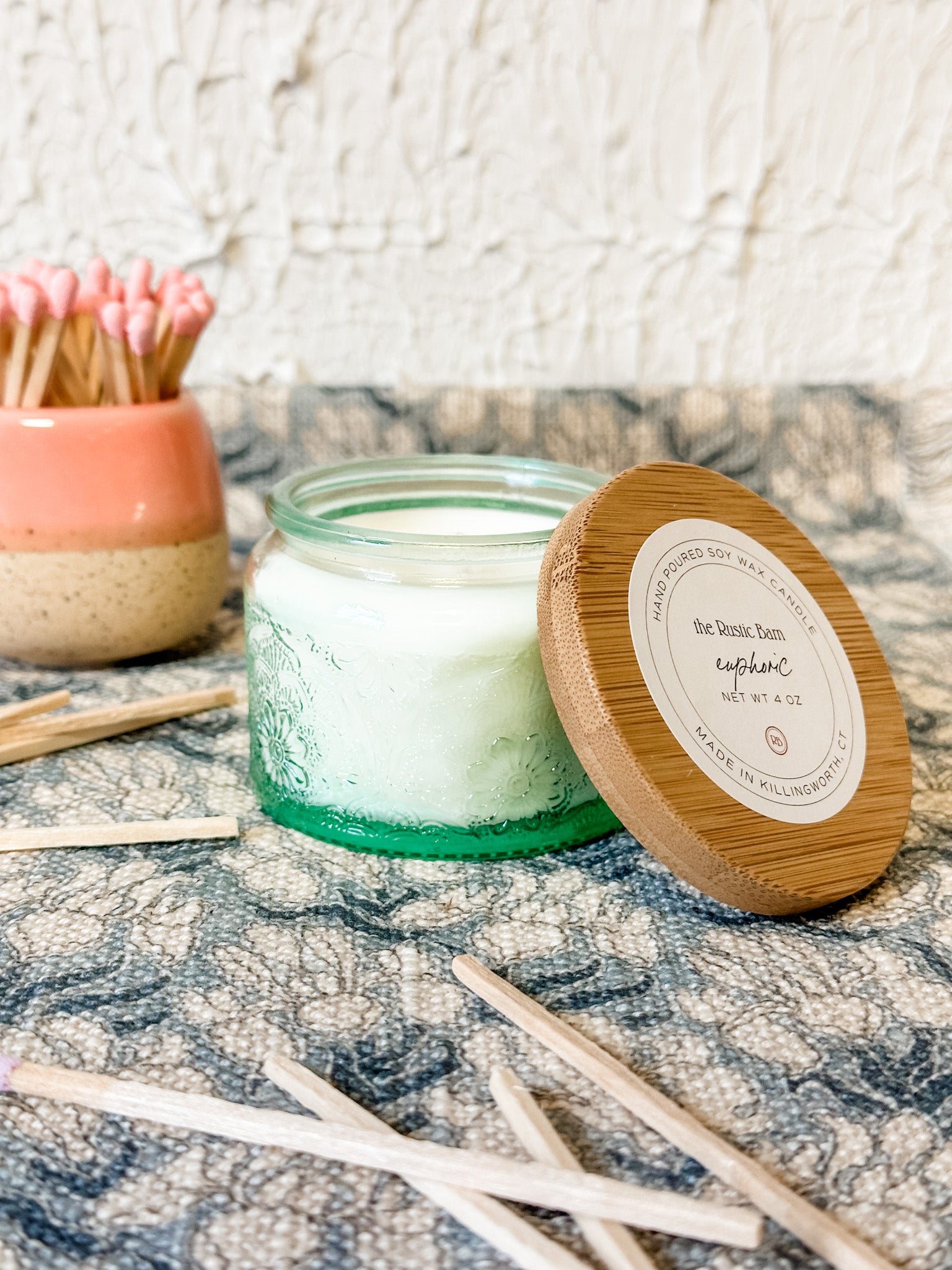fruity scented summer soy candle at the rustic barn in killingworth ct