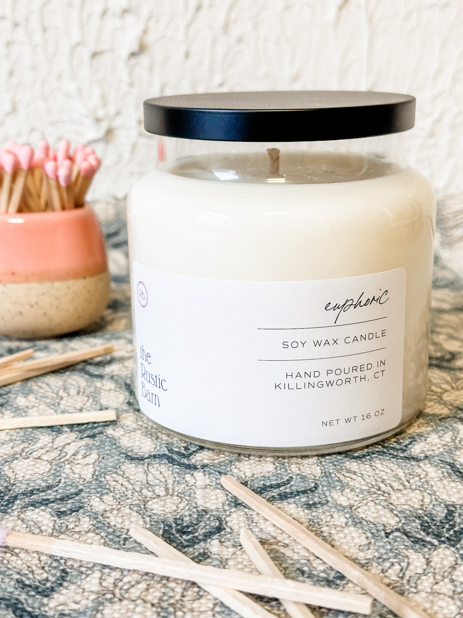 fruity scented summer soy candle at the rustic barn in killingworth ct