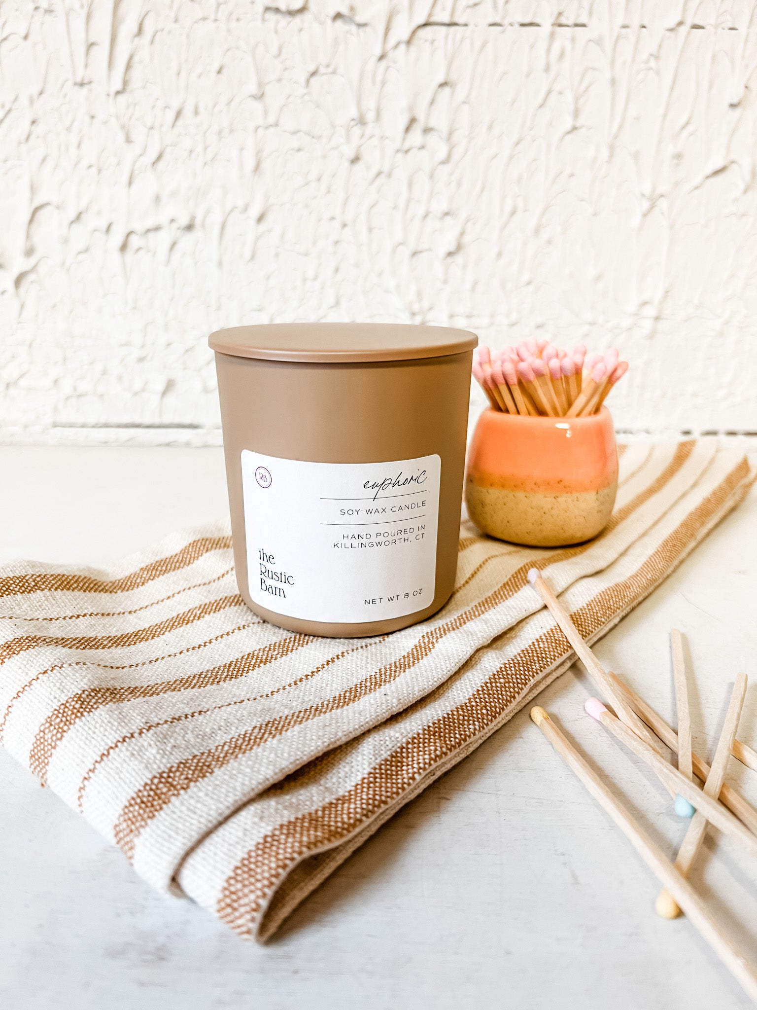 fruity scented hand poured soy candle at the rustic barn in killingworth ct