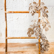 39" Glittered Rose Leaf Hanging Spray
