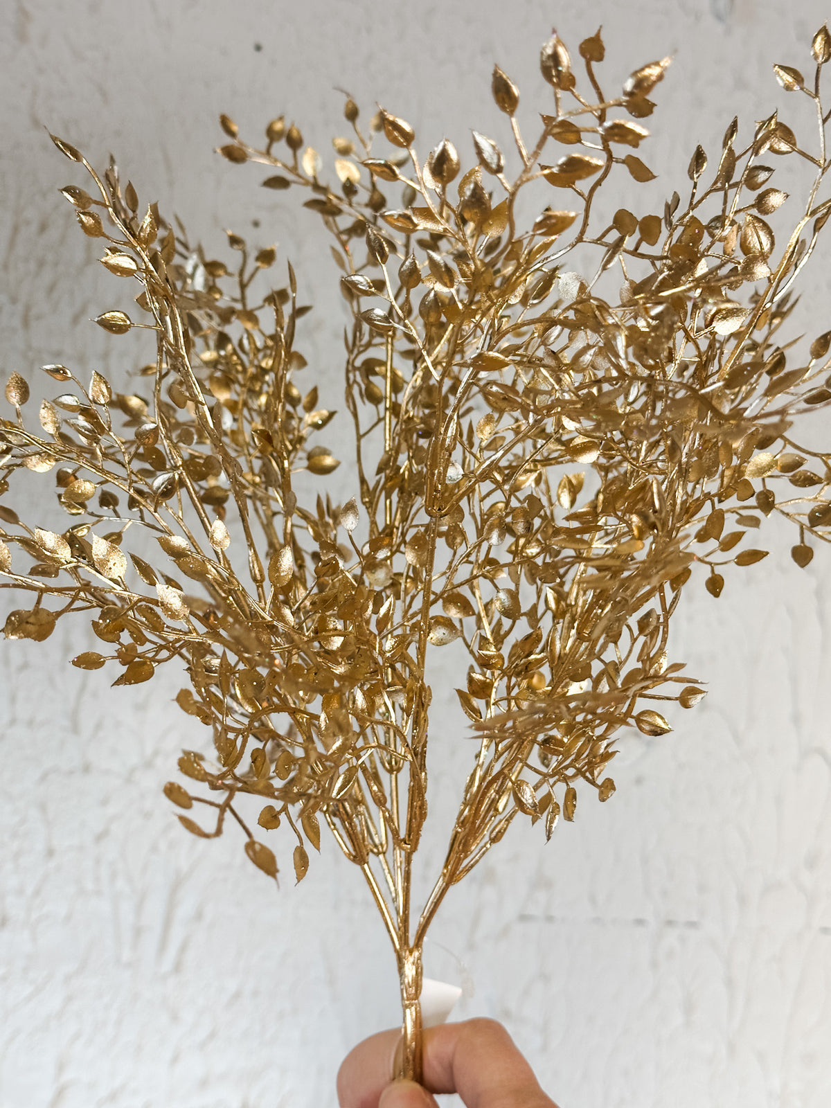 gold faux boxwood bush at the rustic barn in killingworth ct
