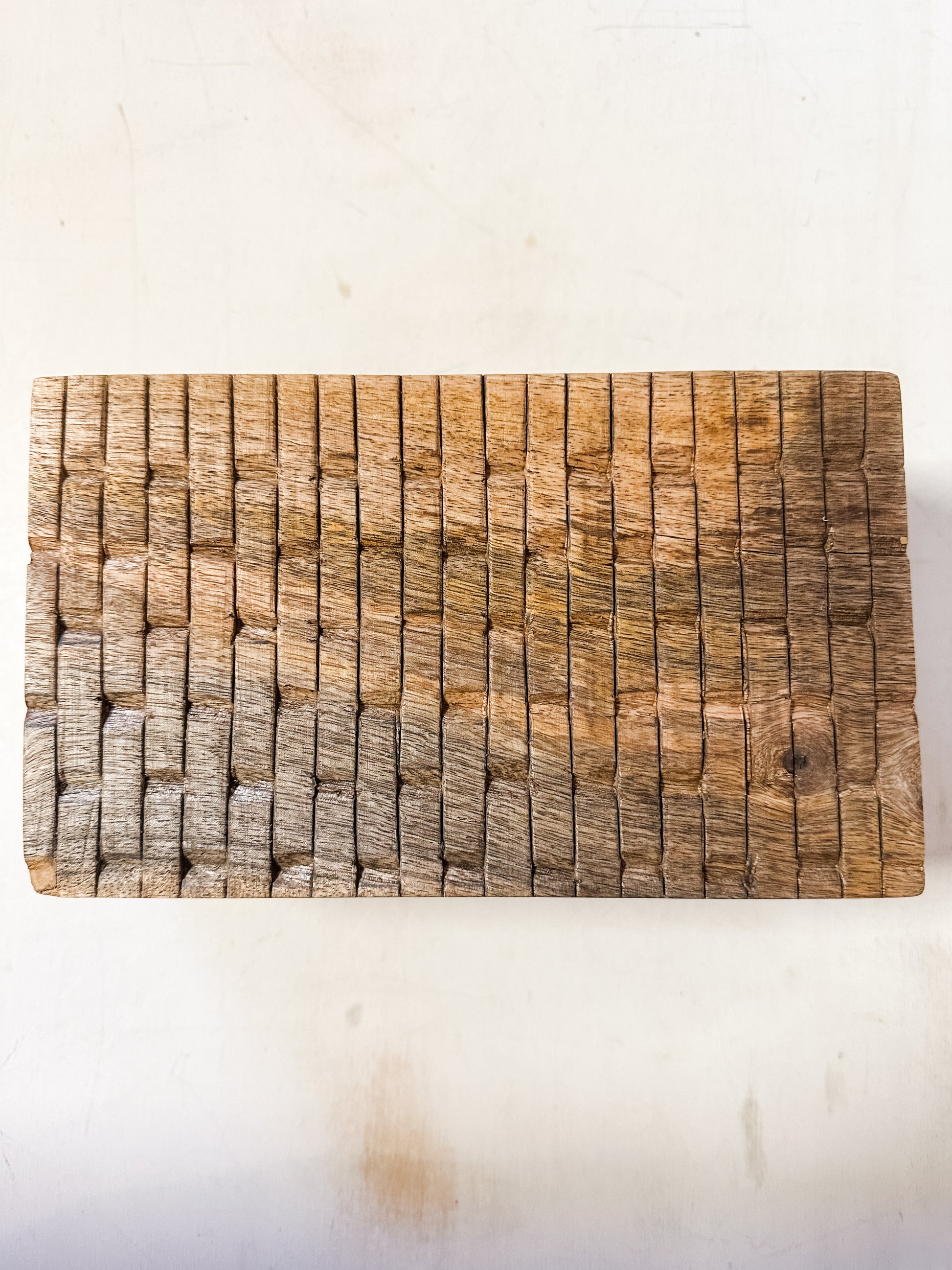 hand-carved mango wood box at The Rustic Barn in Killingworth, CT