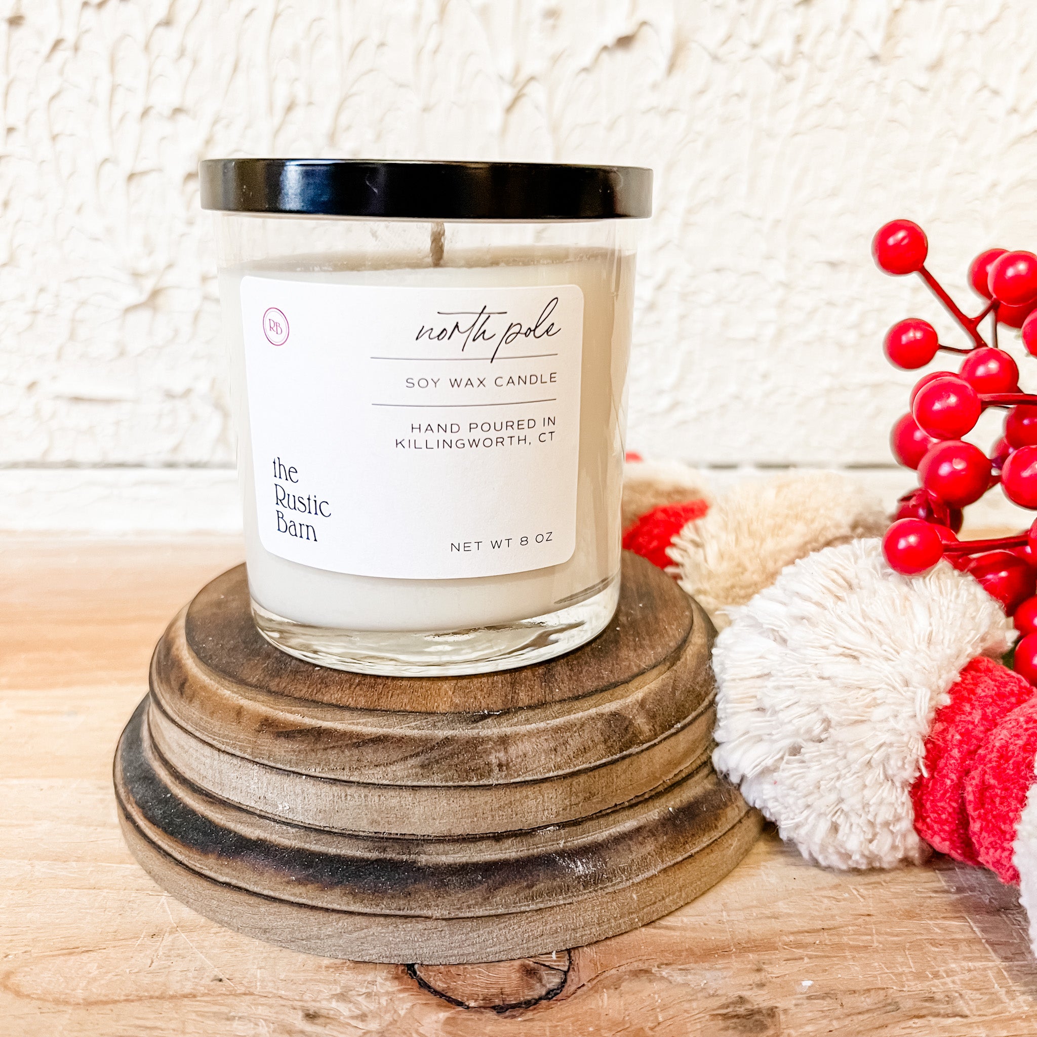 North Pole Hand Poured Soy Candle