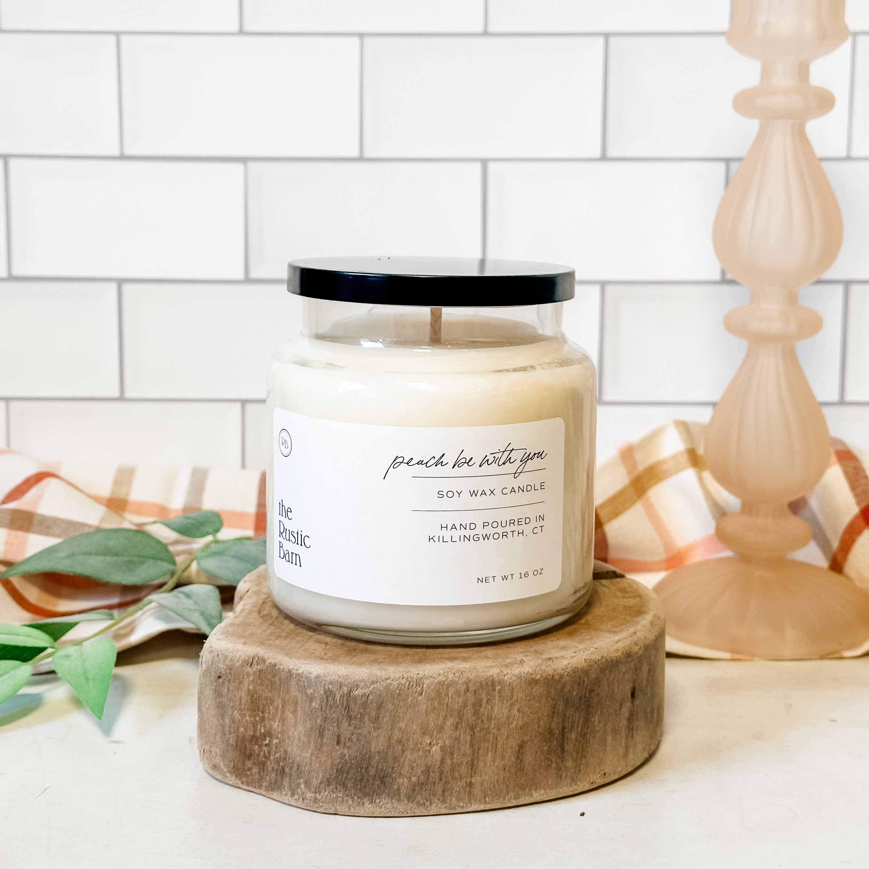 Peach Be With You Hand Poured Soy Candle