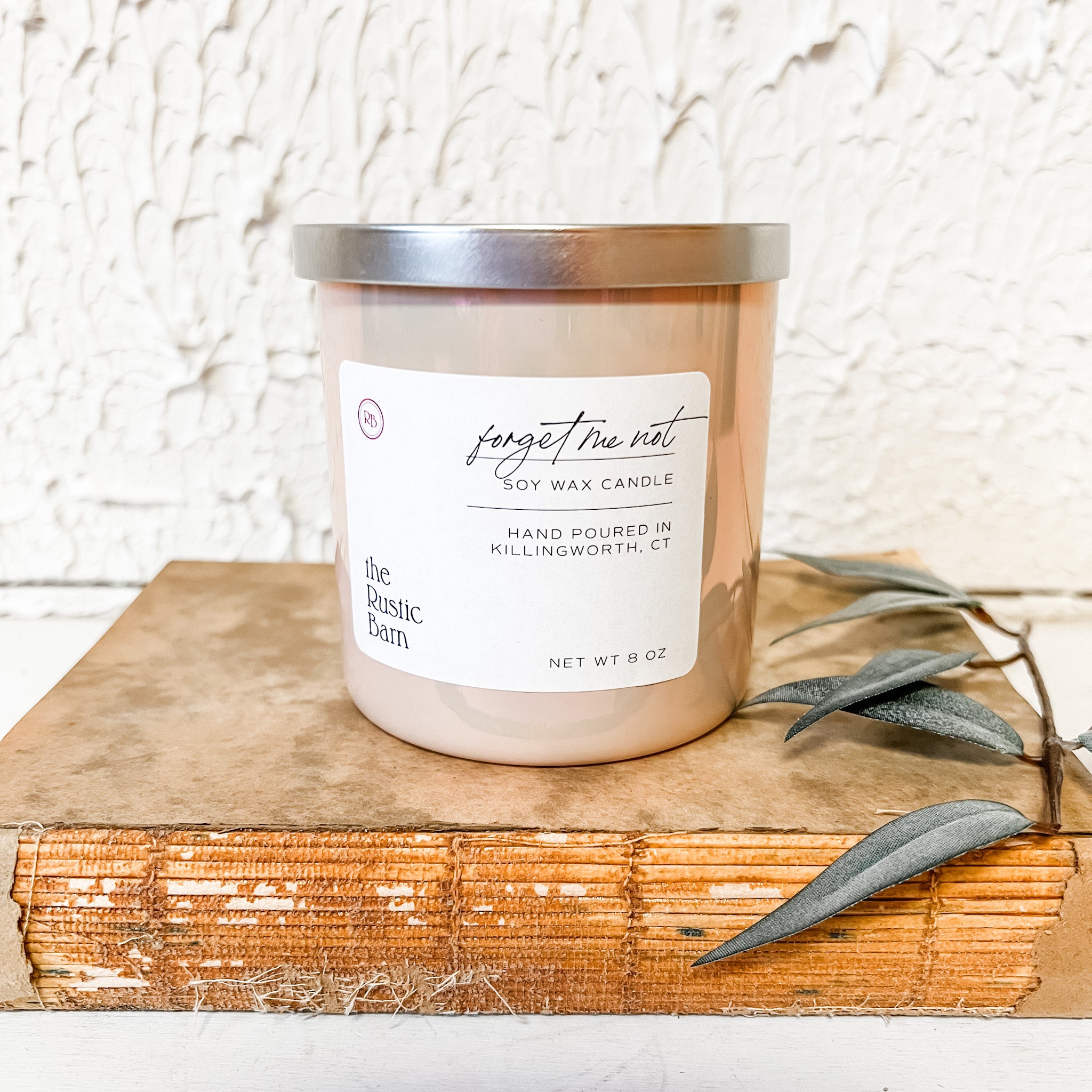 Forget Me Not Hand Poured Soy Candle