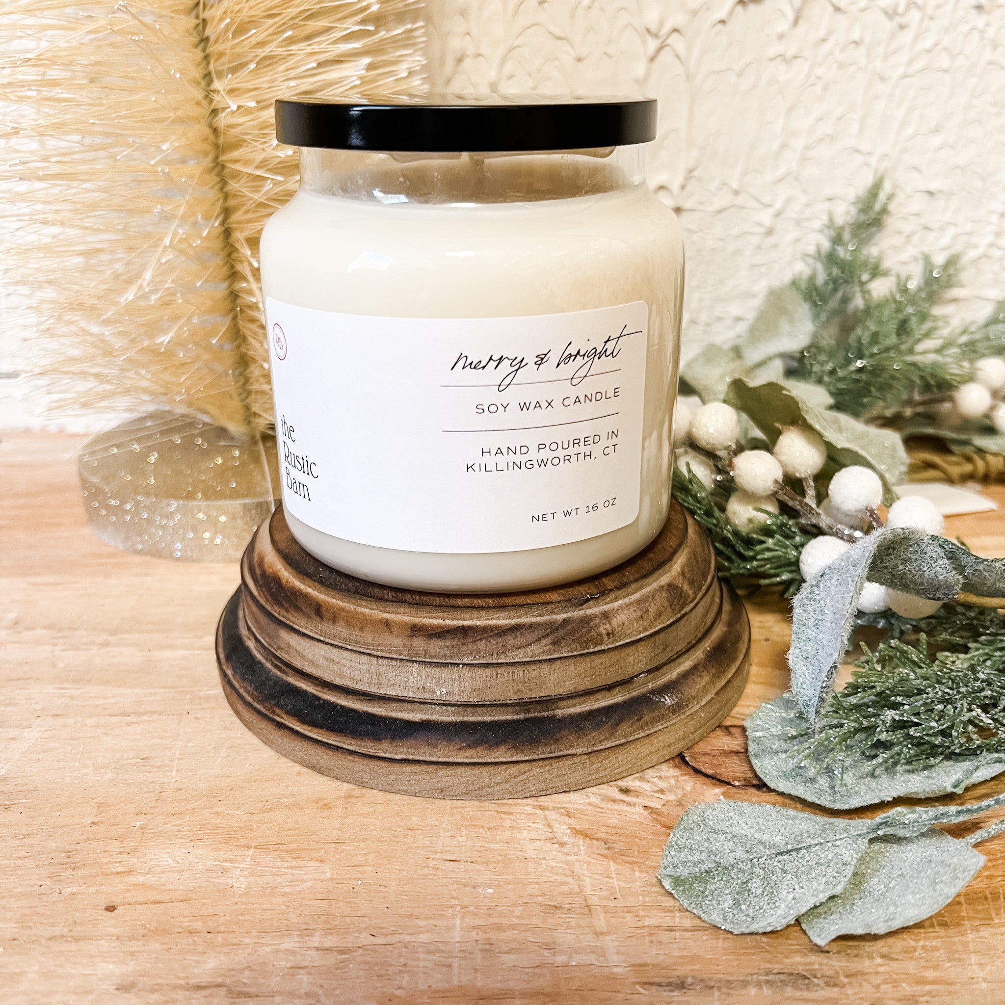 Merry & Bright Hand Poured Soy Candles