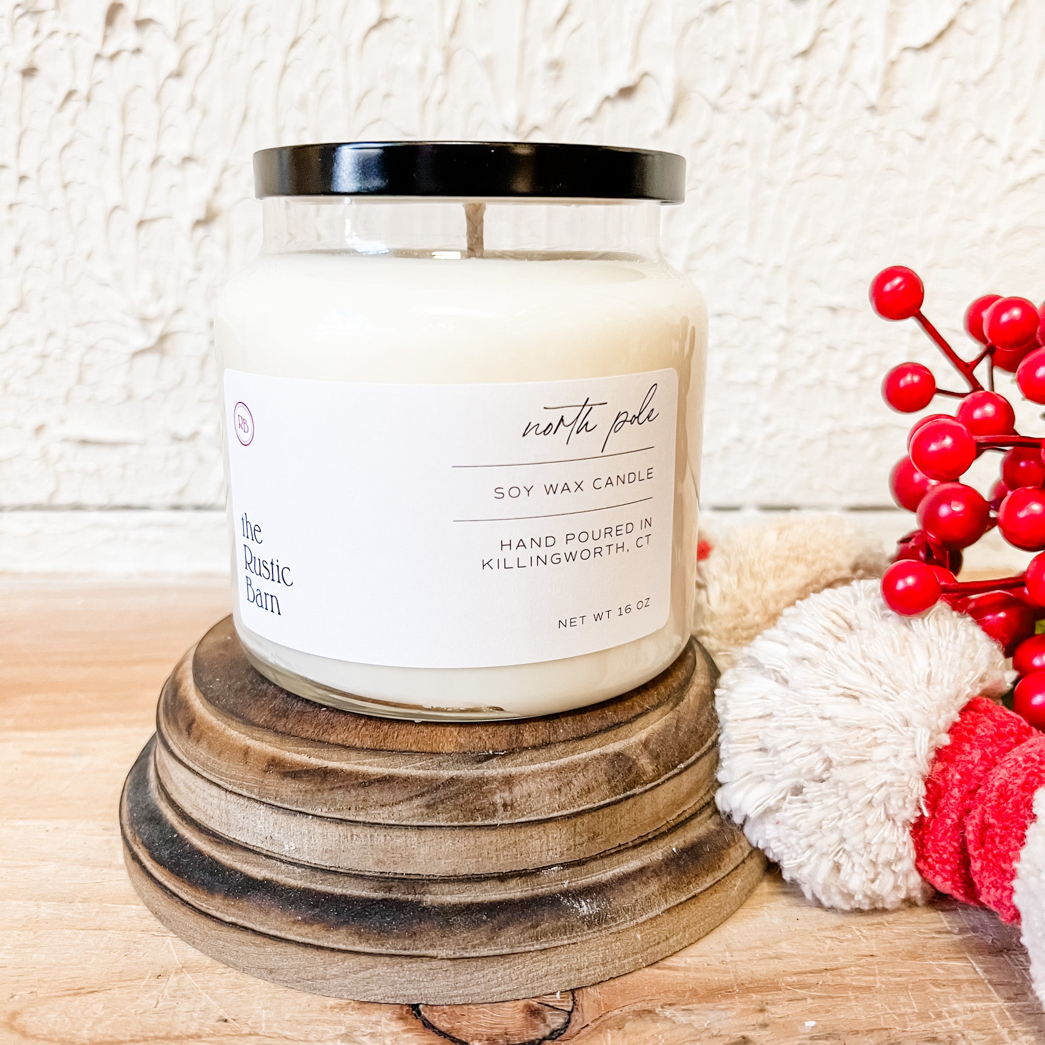 North Pole Hand Poured Soy Candle