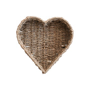 Heart Shaped Seagrass Basket