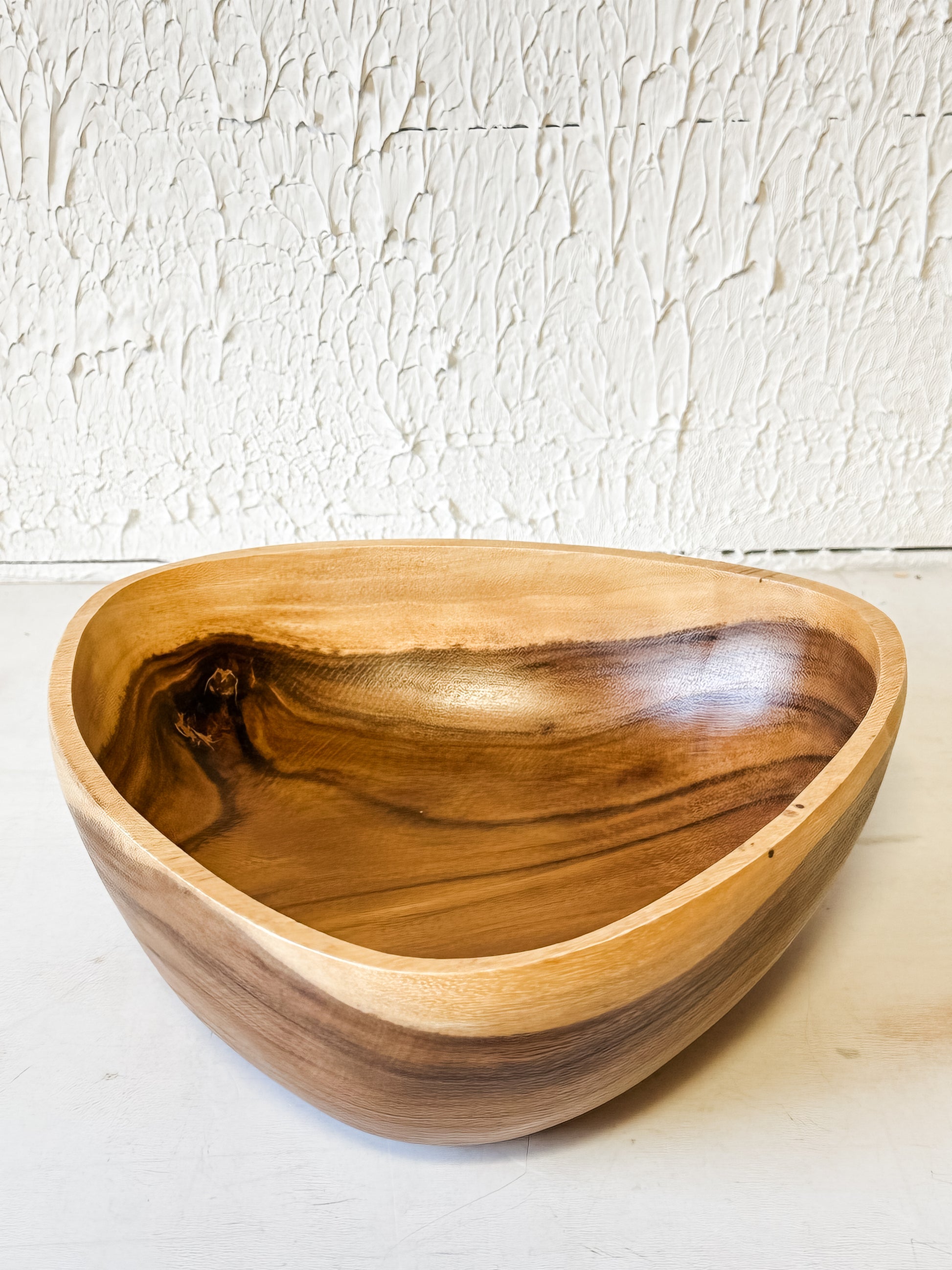 hand-crafted acacia wood nesting bowls in 4 sizes at the rustic barn in killingworth ct