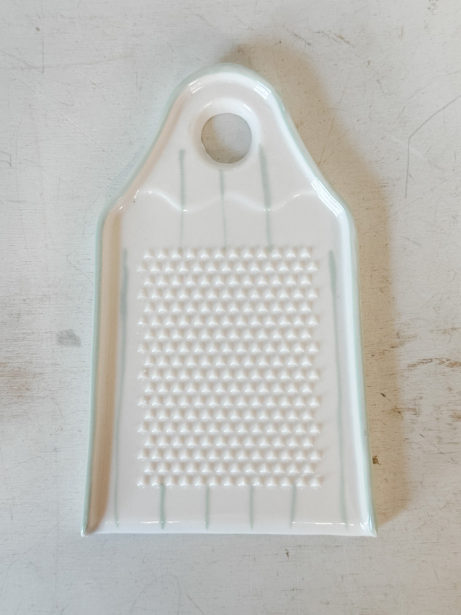 handcrafted stoneware garlic and ginger grater at the rustic barn in killingworth ct