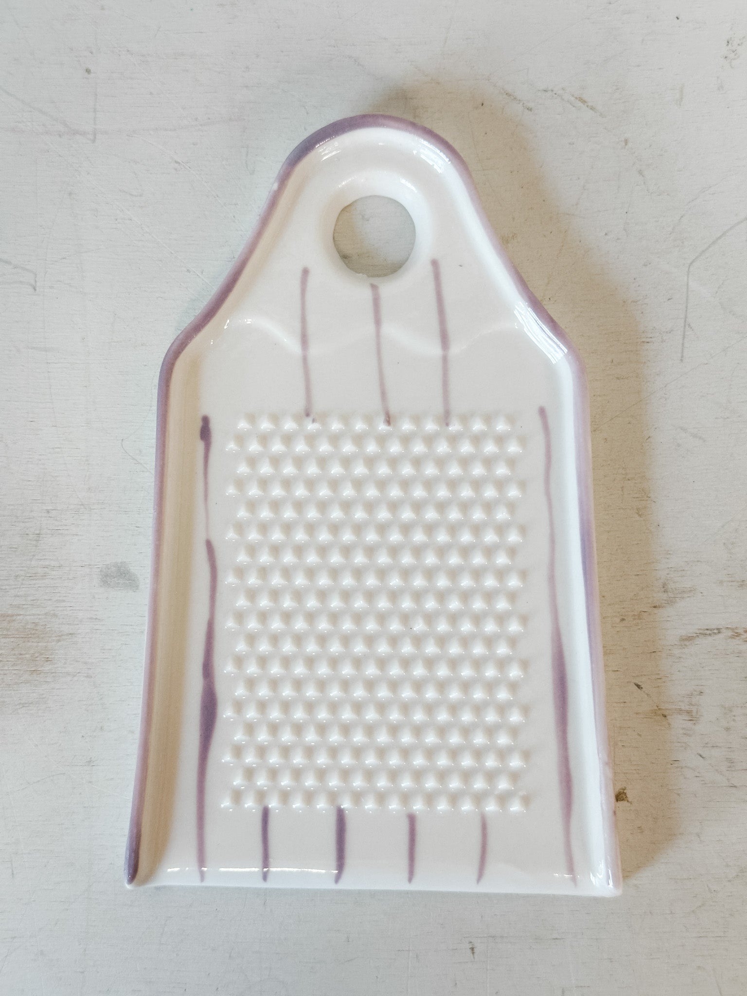 handcrafted stoneware garlic and ginger grater at the rustic barn in killingworth ct