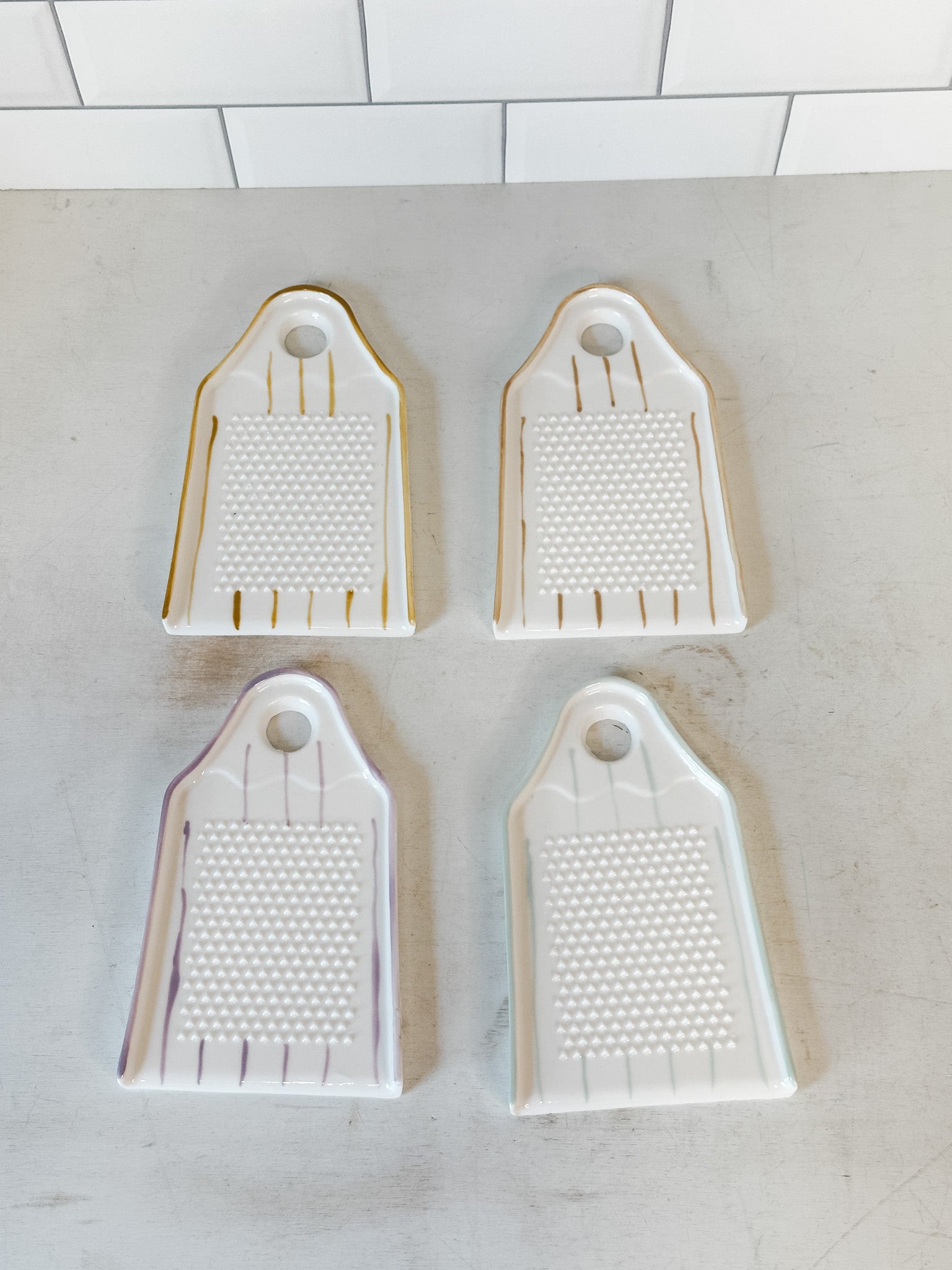 handcrafted stoneware garlic and ginger grater at the rustic barn in killingworth ct