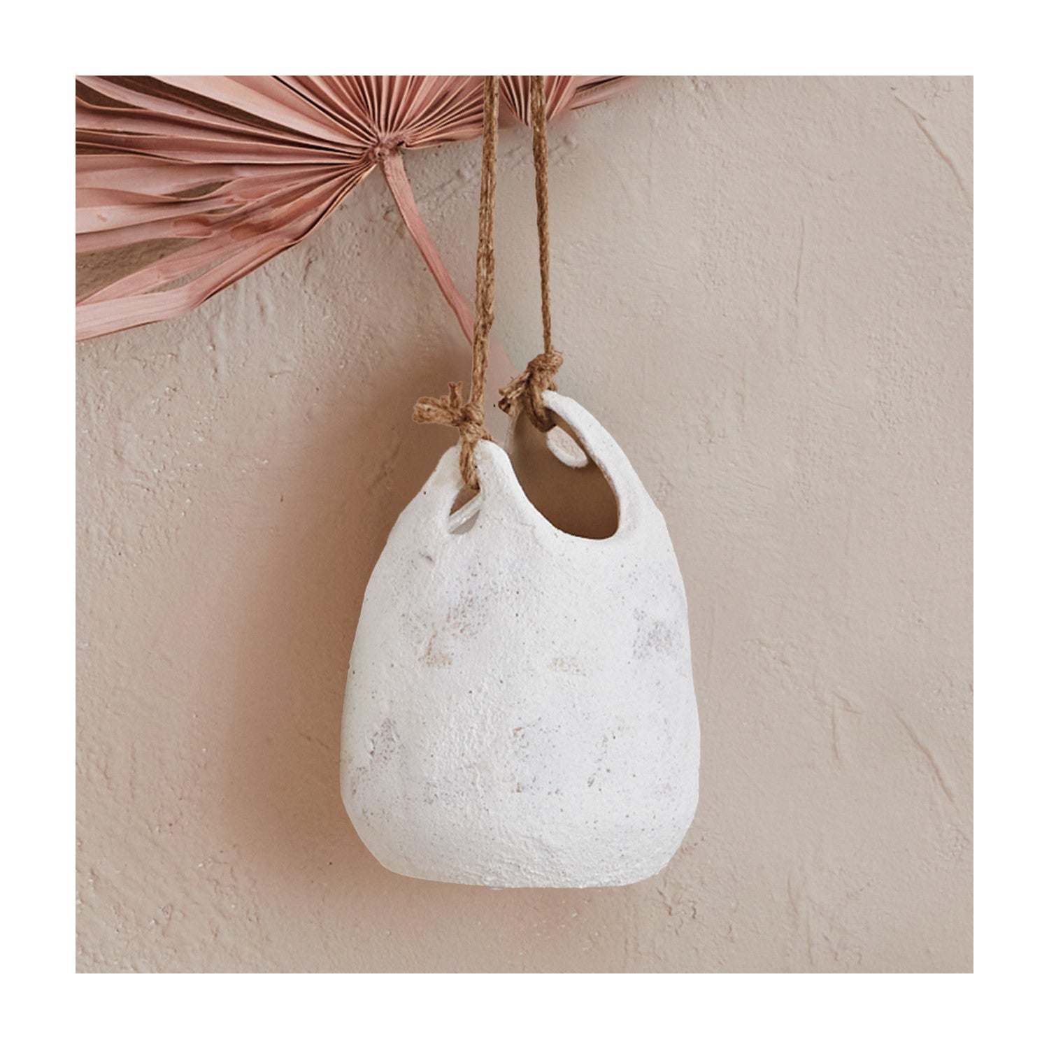 Hanging Coarse Stoneware Planter