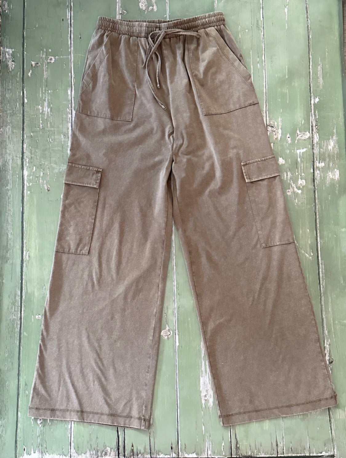 Highline High-Waisted Cargo Pull-On Pants at the Rustic Barn in Killingworth, CT