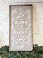 holiday wooden framed print with saying at the rustic barn in  killingworth ct