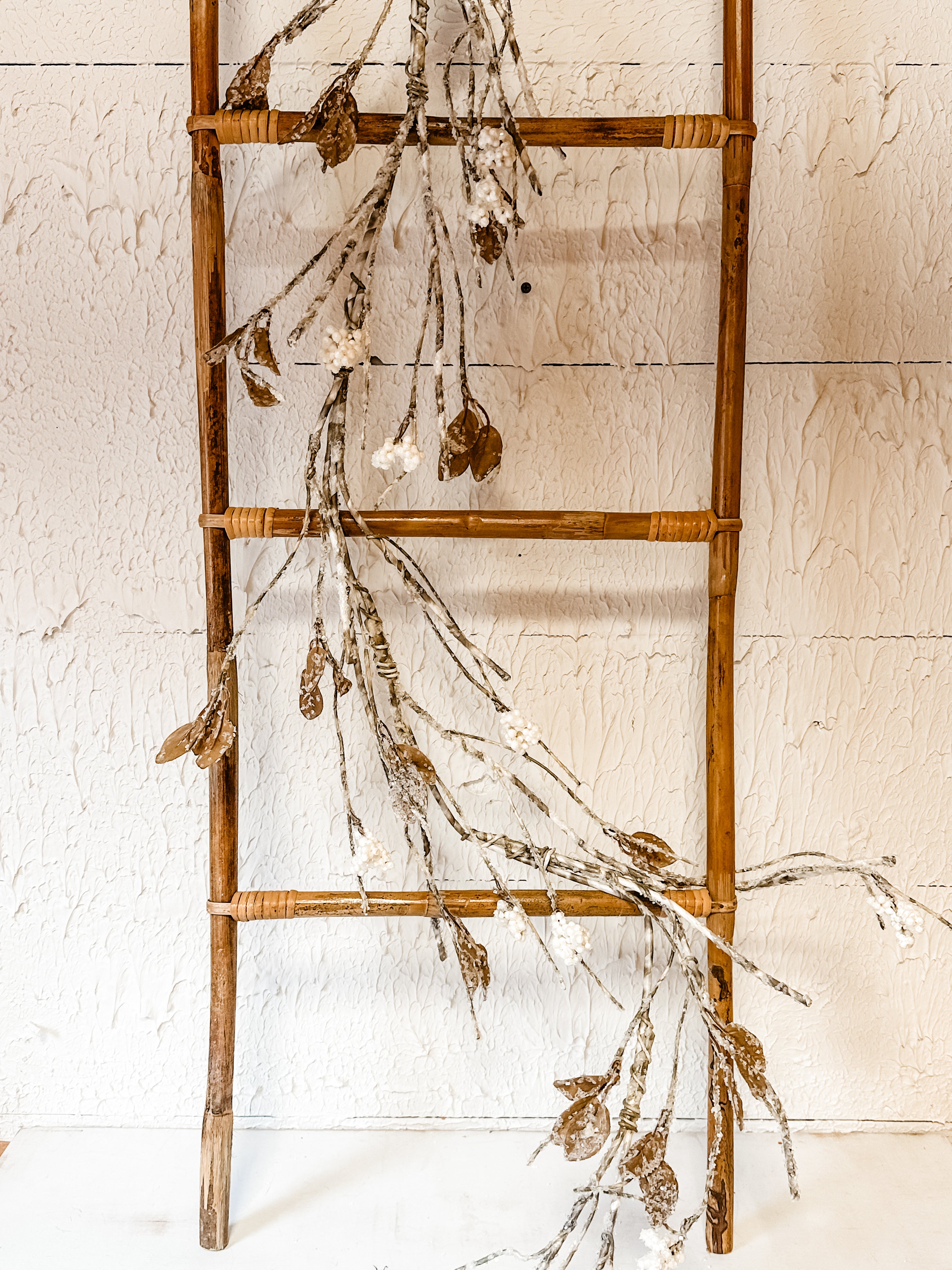 5 foot faux icy berry and leave garland at The Rustic Barn in Killingworth CT