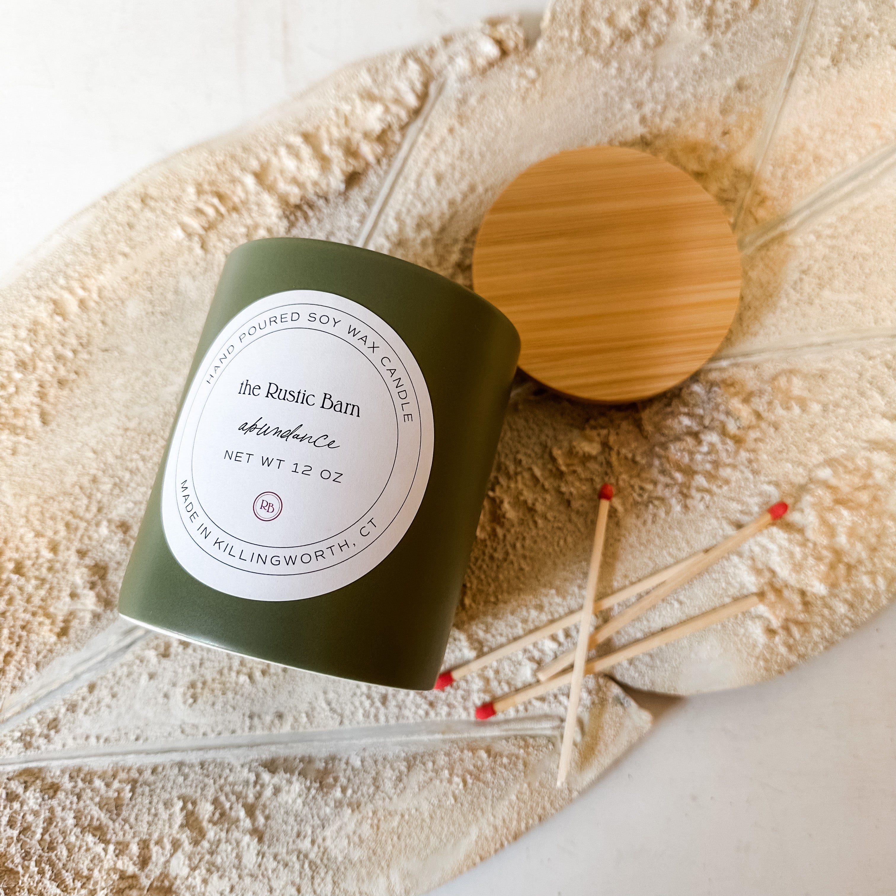 bamboo and coconut hand poured soy candle the rustic barn ct