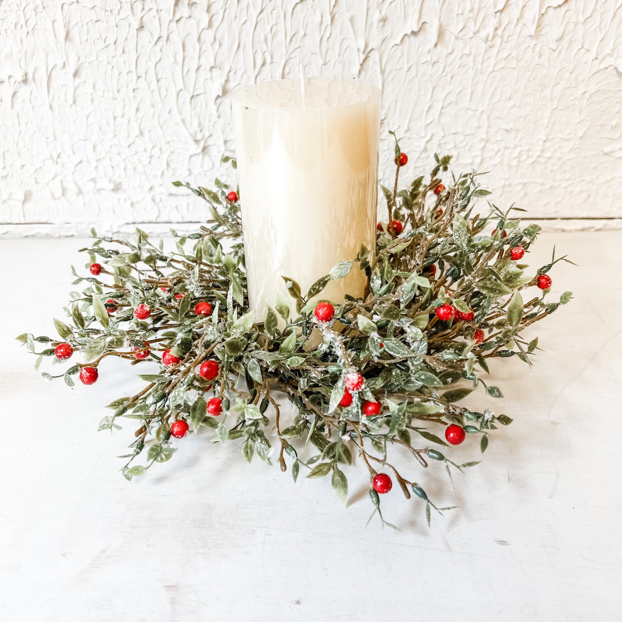 Winter berry clearance candle rings