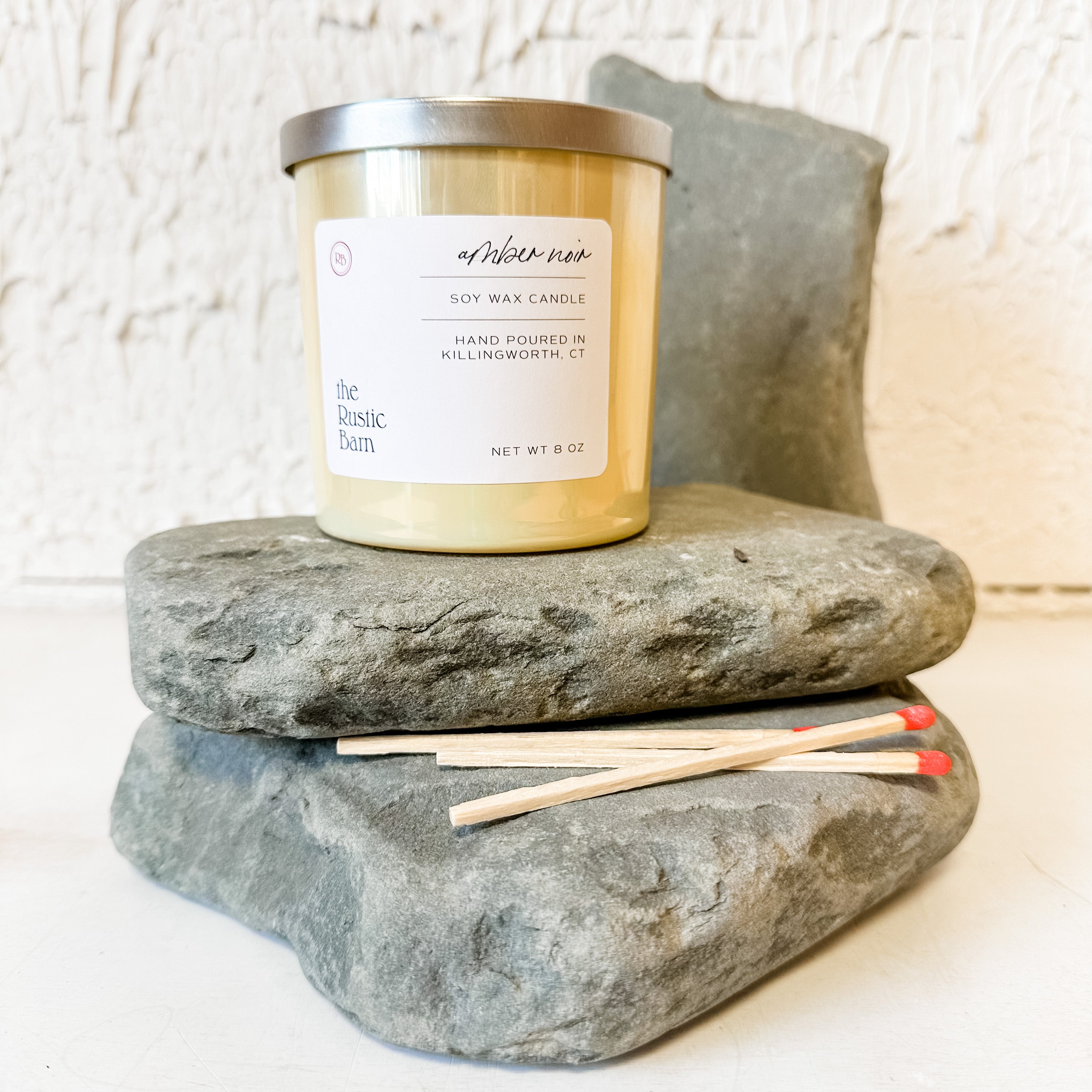 Amber Noir Hand Poured Soy Candle