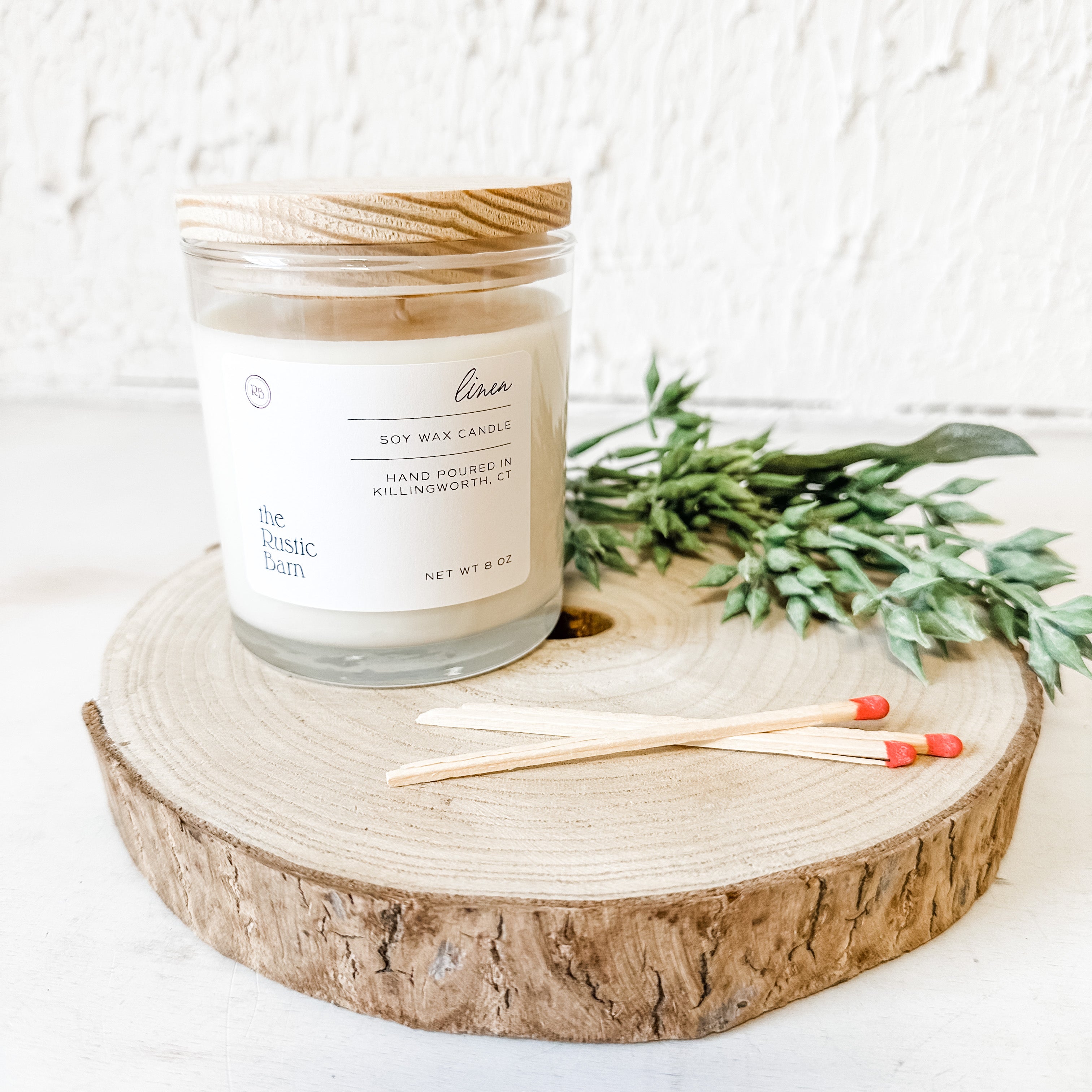 Linen Hand Poured Soy Candle