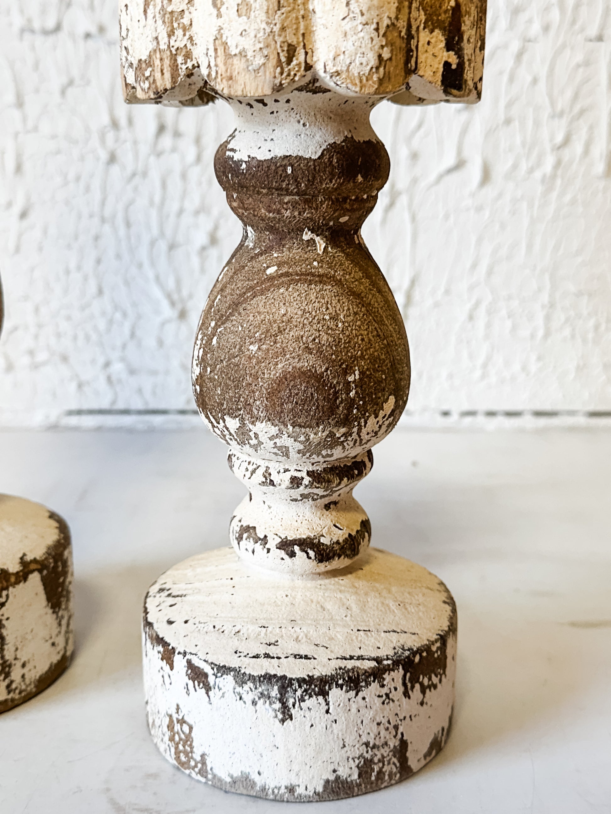 Rustic Metal & Wood Pillar Candle Holder at the Rustic Barn in Killingworth, CT