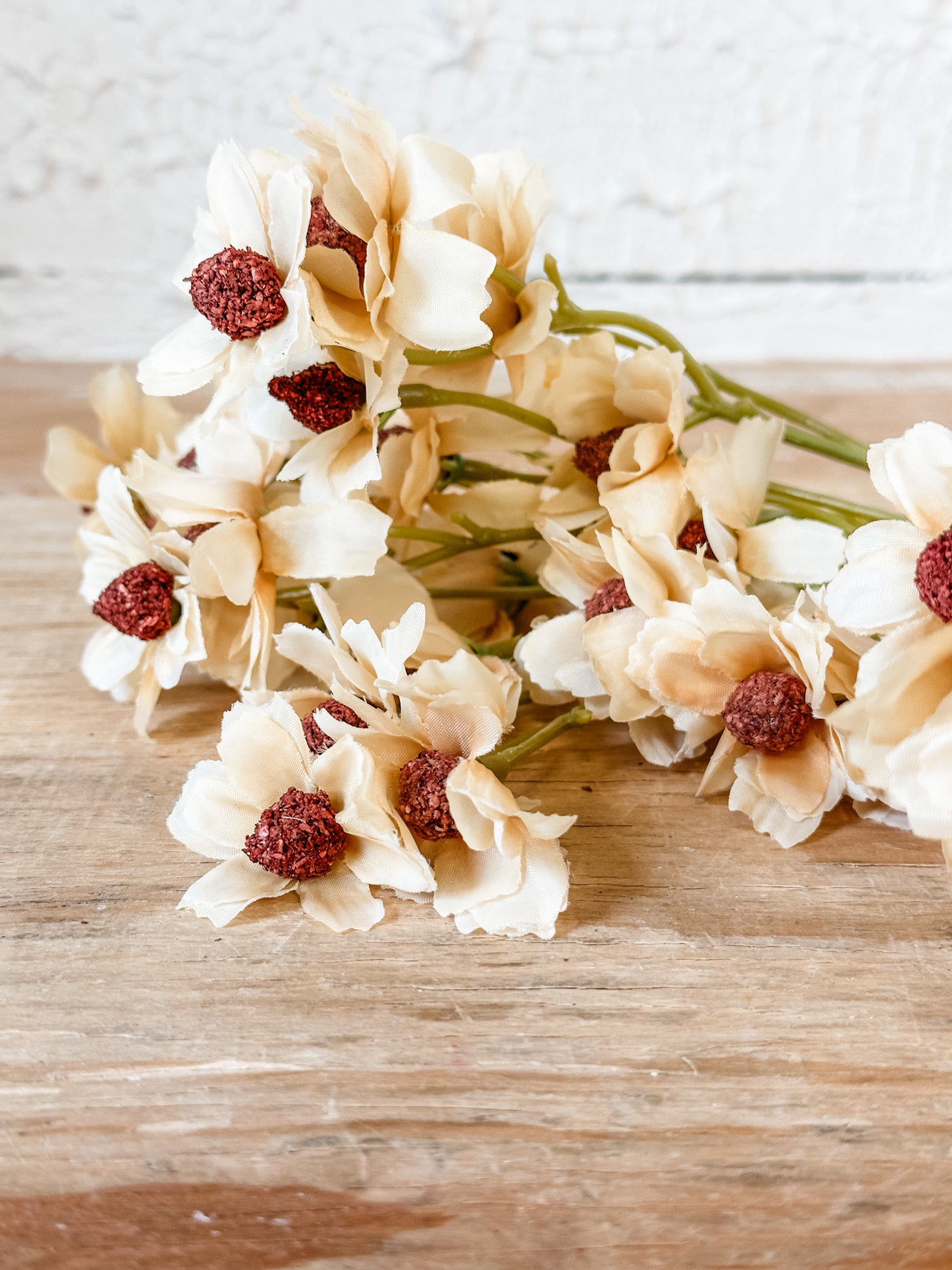 ivory faux cosmos summer bundle at the rustic barn in killingworth ct