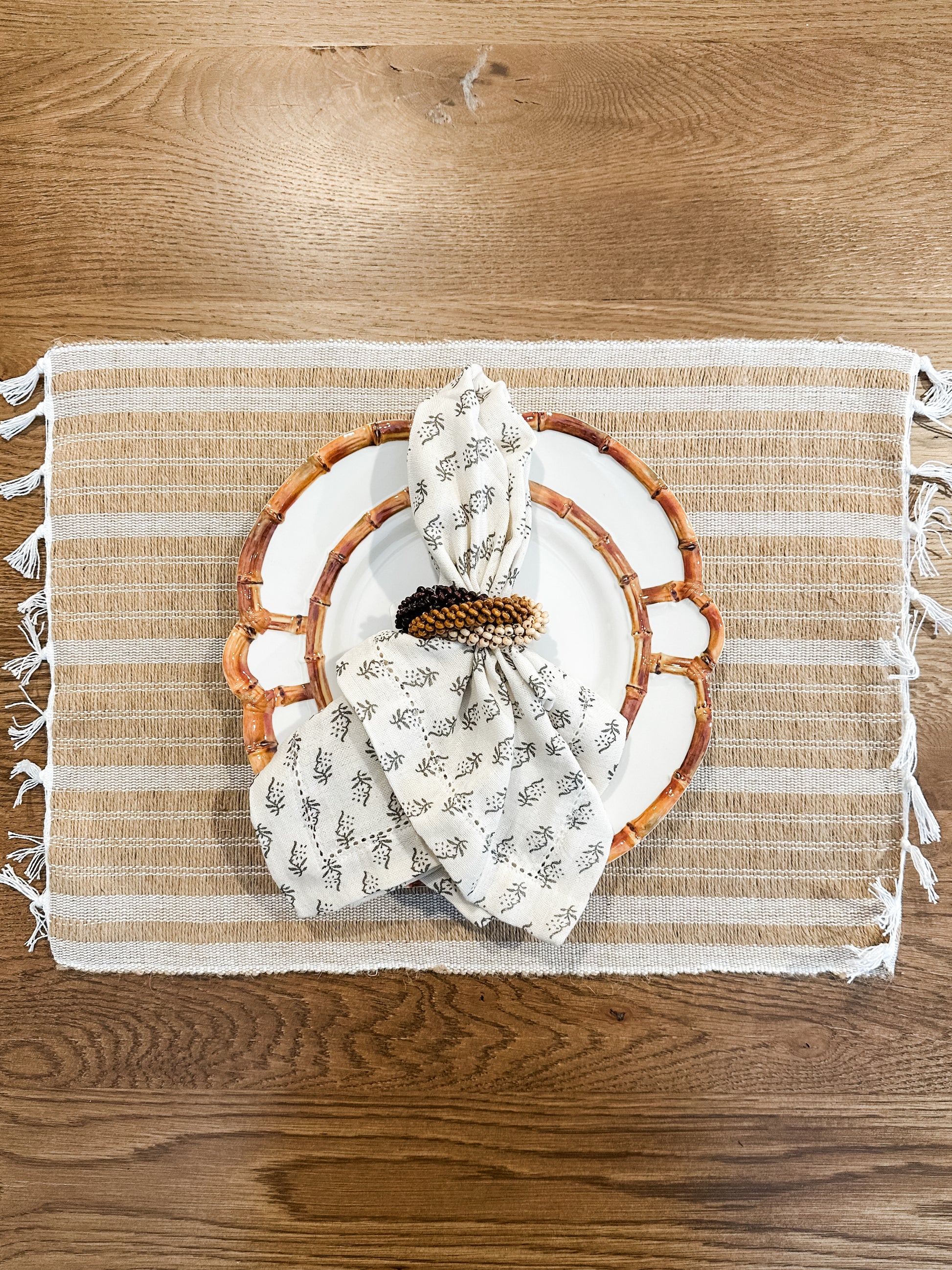 jute and cotton set of 4 placemats at The Rustic Barn in Killingworth, CT