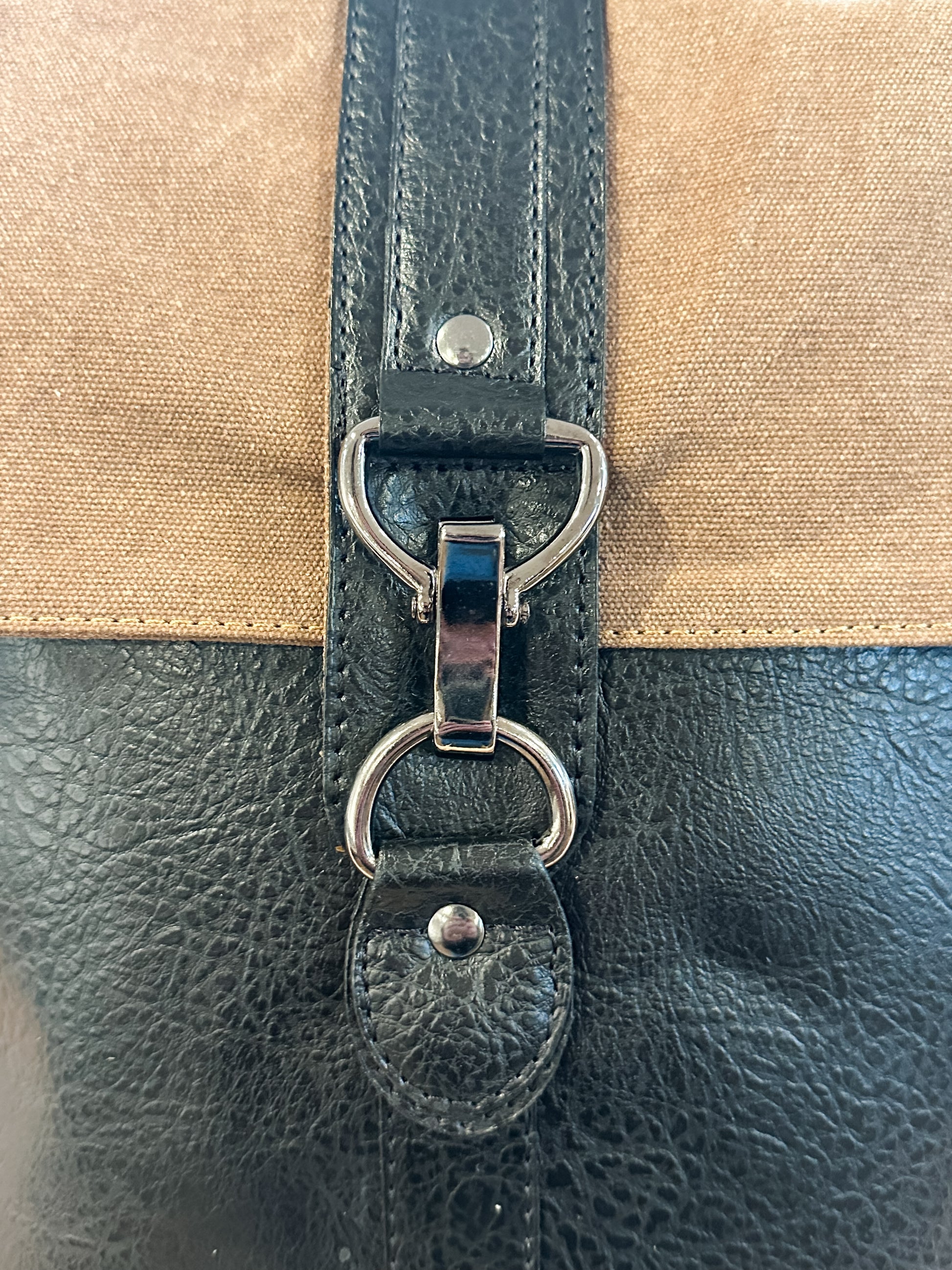 landry up-cycled canvas convertible women's backpack at the Rustic Barn in Killingworth, CT