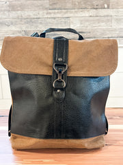 landry up-cycled canvas convertible women's backpack at the Rustic Barn in Killingworth, CT