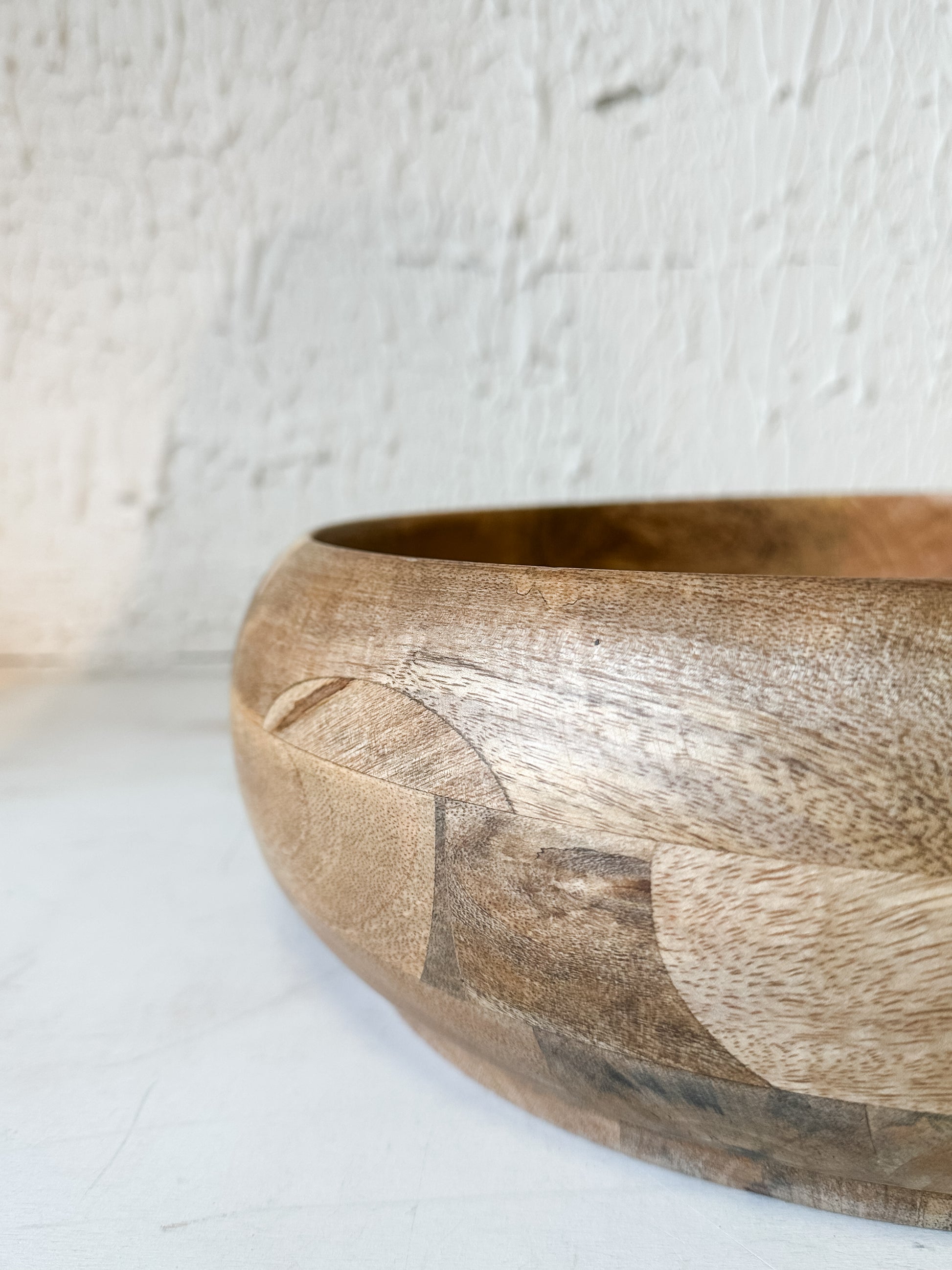 large mango wood serving bowl at the Rustic Barn in Killingworth, CT