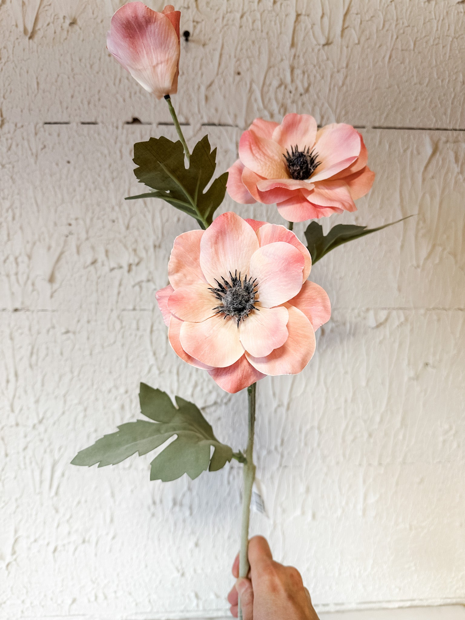 long stem pink faux flower at the rustic barn in killingworth ct
