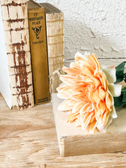 long stem real touch orange dahlia at the rustic barn in killingworth ct