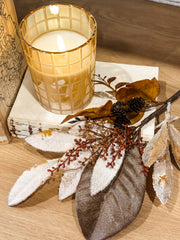magnolia and pine cone fall foliage stem at the rustic barn in killingworth ct