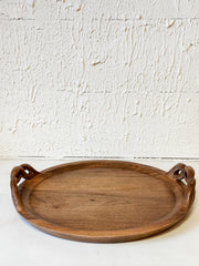 mango wood tray with twisted handles at The Rustic Barn in Killingworth, CT