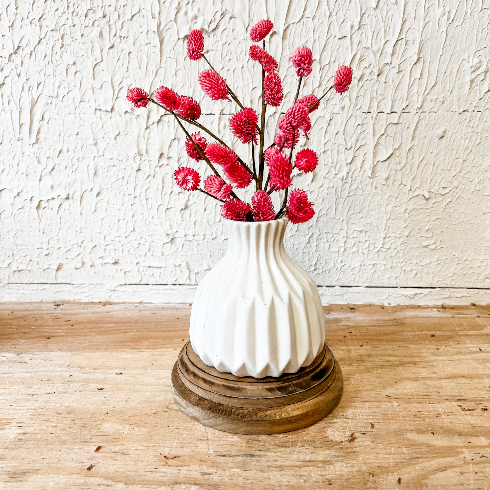 Matte White Ceramic Vase