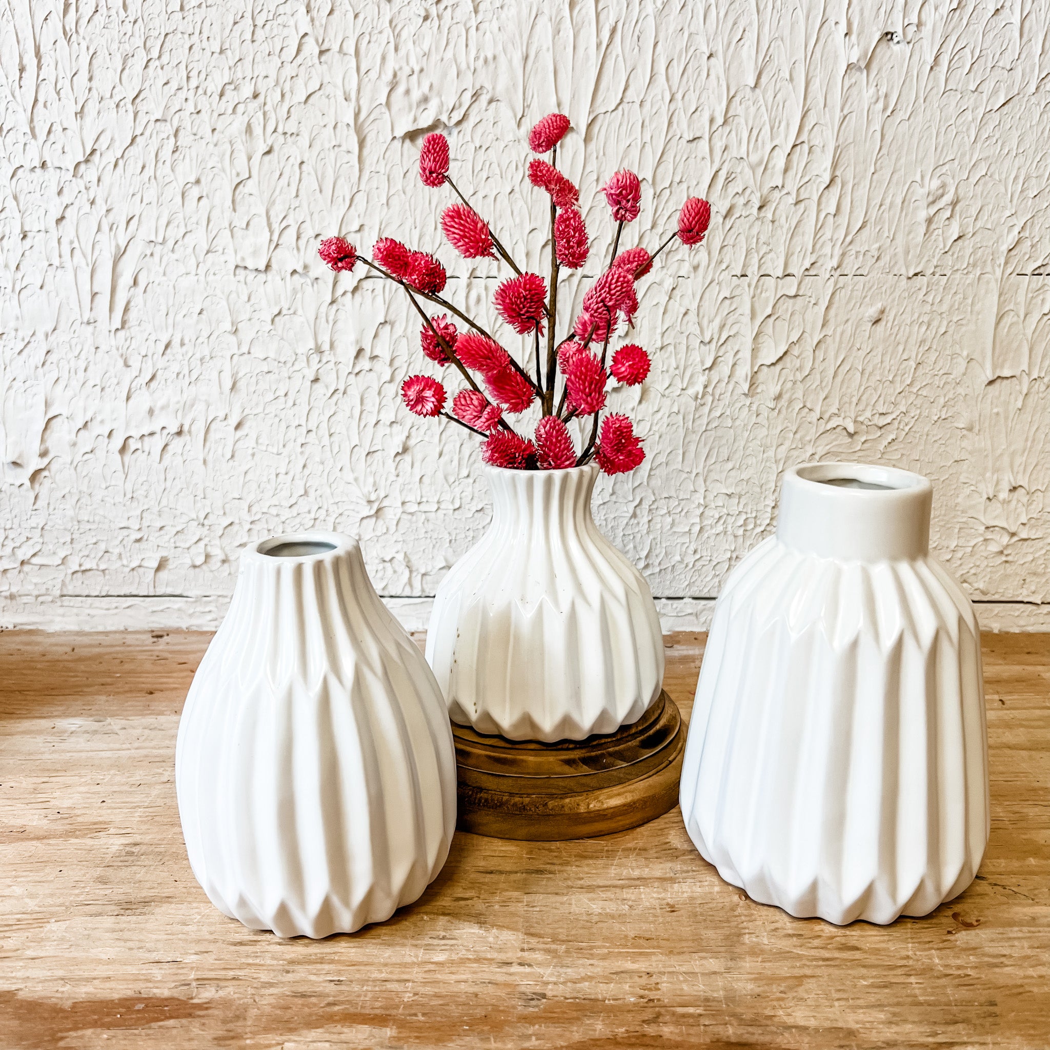 Matte White Ceramic Vase