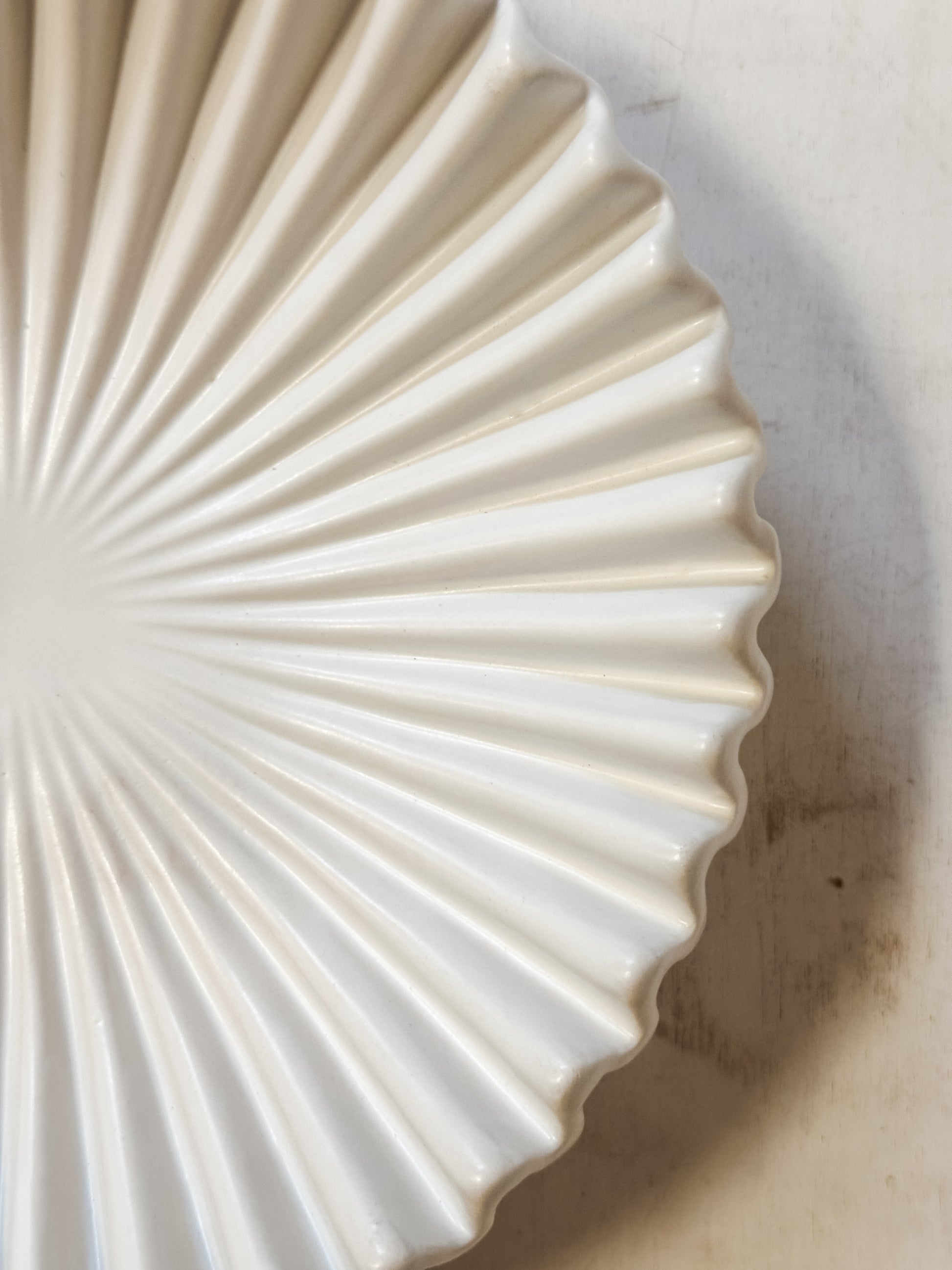 matte white stoneware deco dish at The Rustic Barn in Killingworth CT