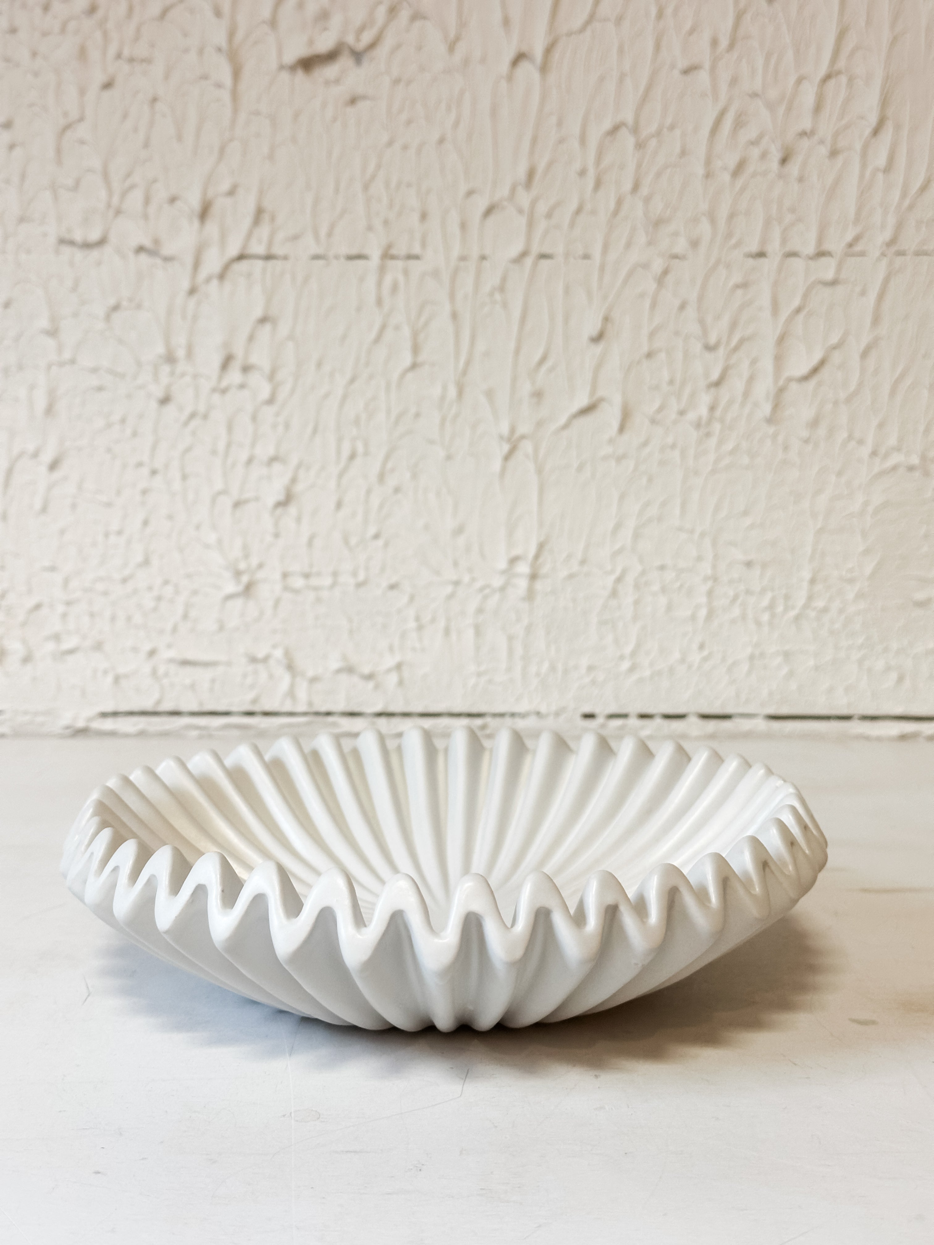 matte white stoneware deco dish at The Rustic Barn in Killingworth CT