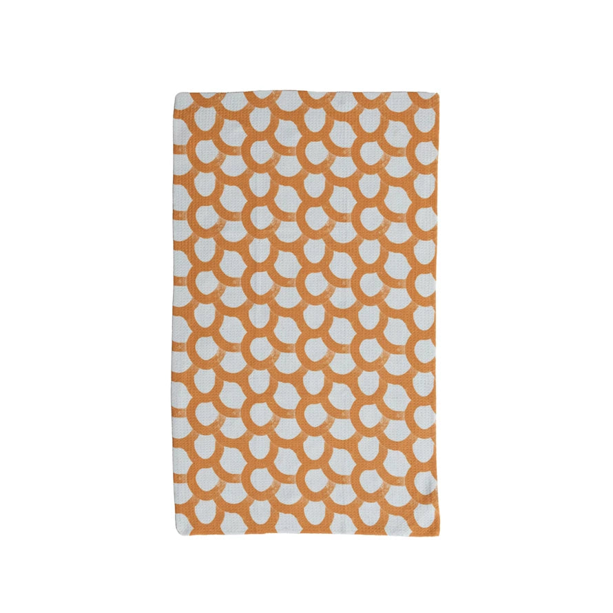 Circle Pattern Microfiber Tea Towel