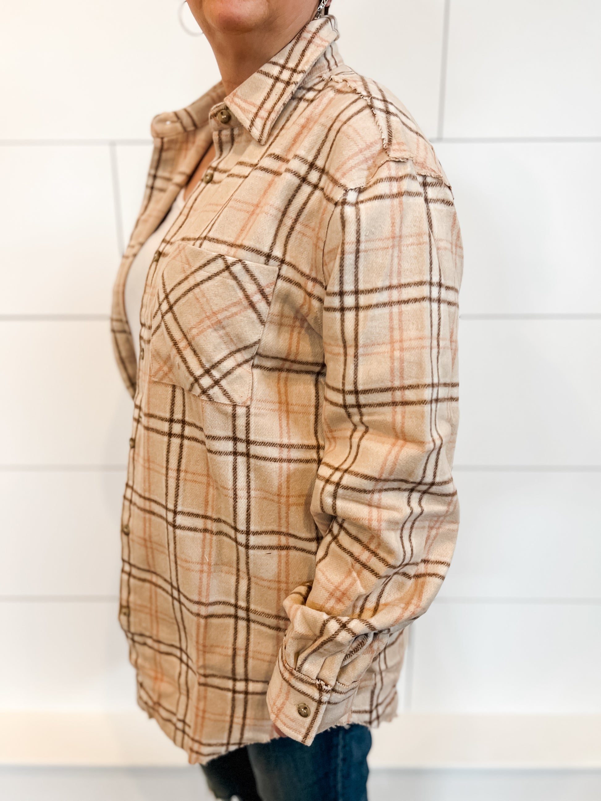 mineral washed button down soft fabric plaid shirts at The Rustic Barn in Killingworth CT