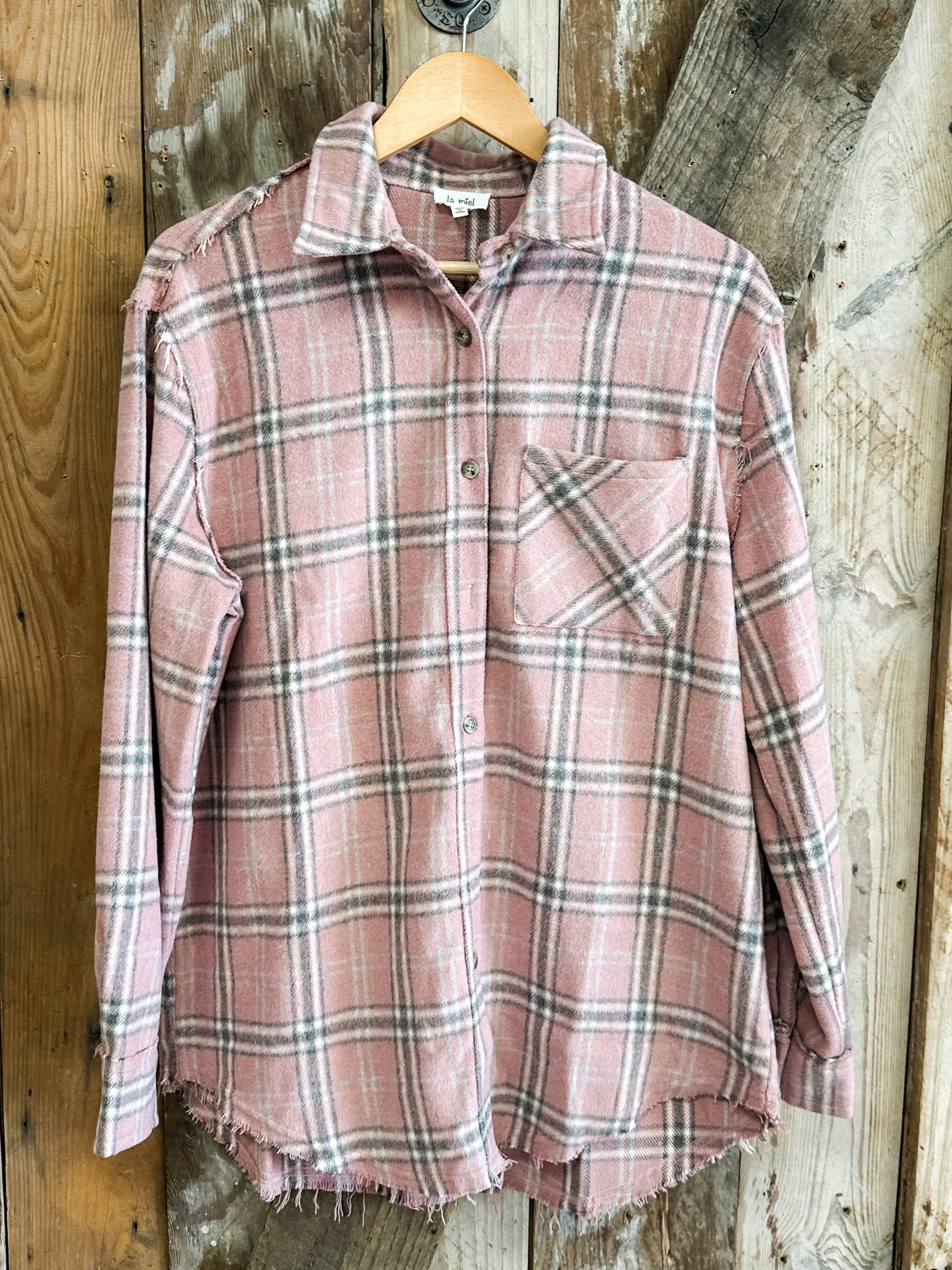 mineral washed button down soft fabric plaid shirts at The Rustic Barn in Killingworth CT