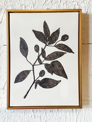 Minimalist Olive Branch Framed Wall Art at the Rustic Barn in Killingworth, CT