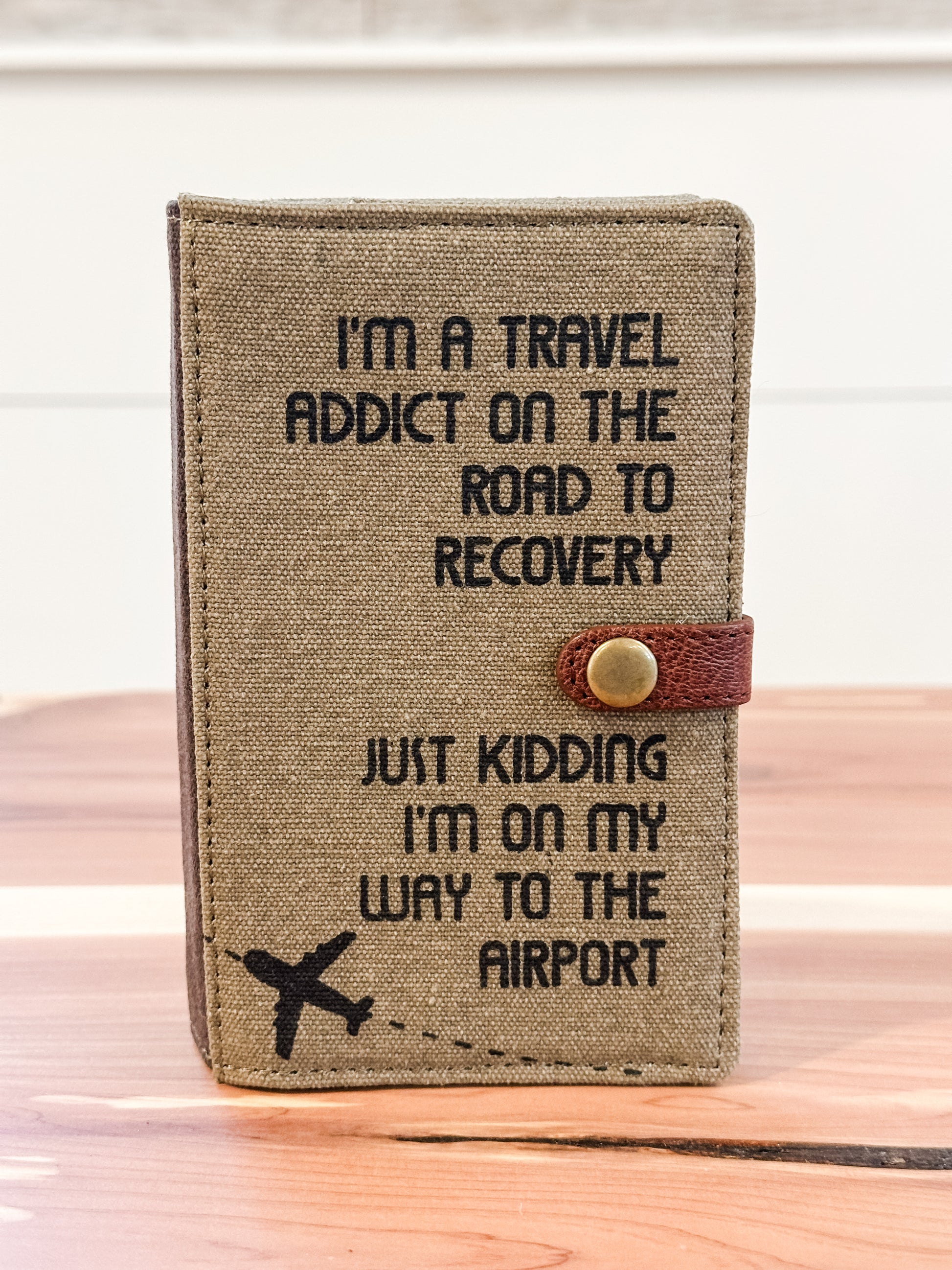 mona b canvas passport wallet case at the Rustic Barn in Killingworth, CT