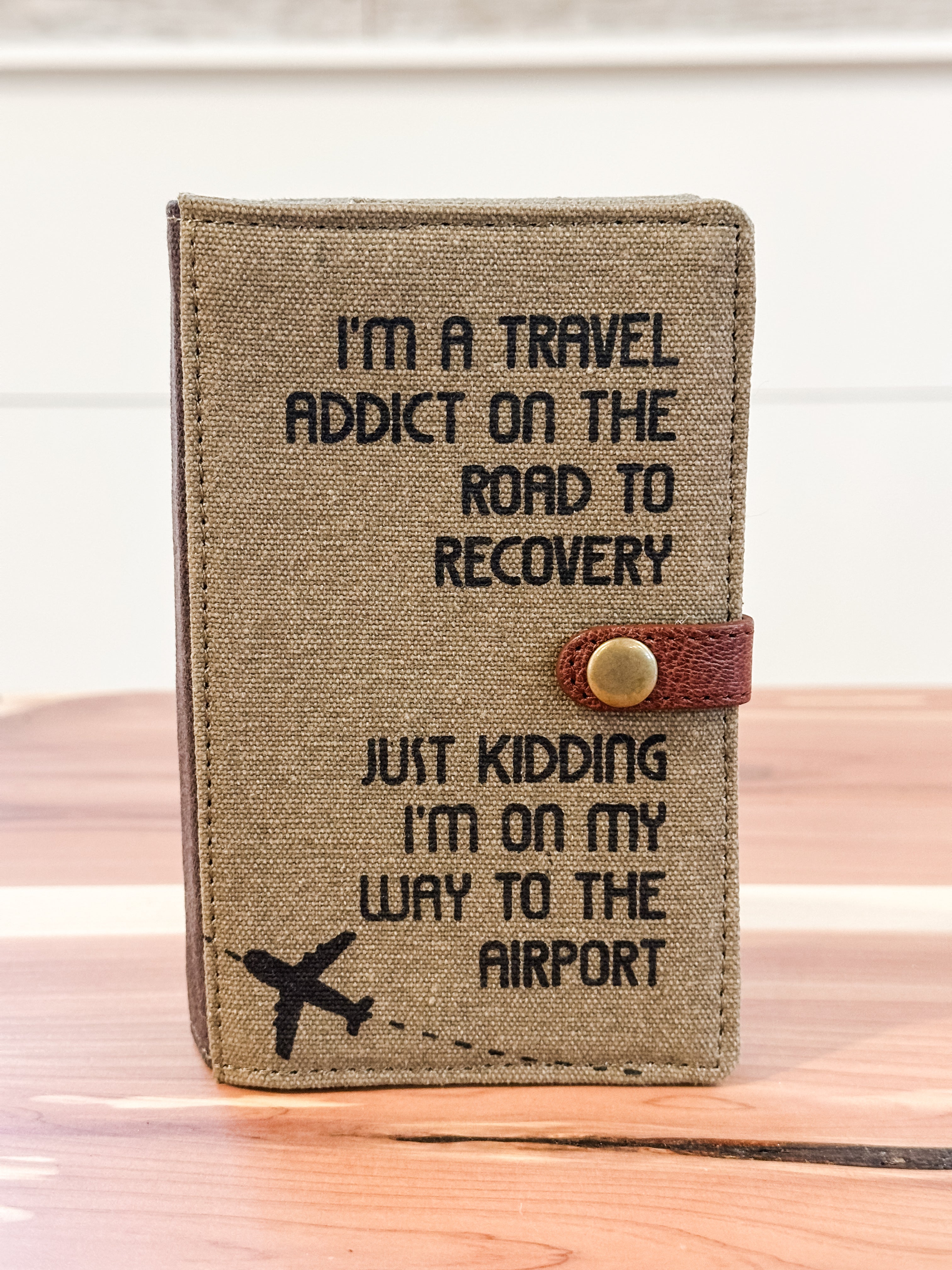 mona b canvas passport wallet case at the Rustic Barn in Killingworth, CT