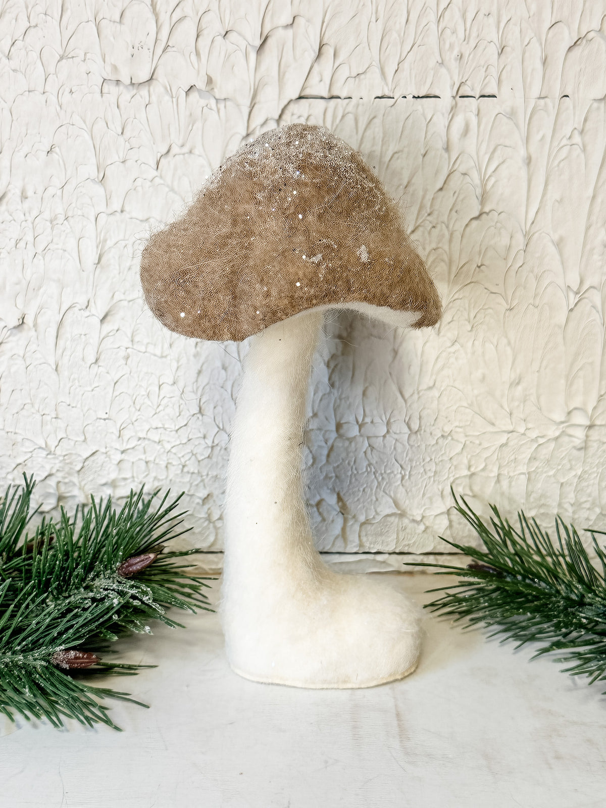 Whimsical Mushroom decor for christmas holidays for sale at the rustic barn in killingworth, CT