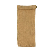 mustard color stonewashed linen table runner at the rustic barn in killingworth ct