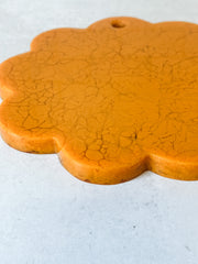 mustard marbled resin scalloped cheese board at the rustic barn in killingworth ct