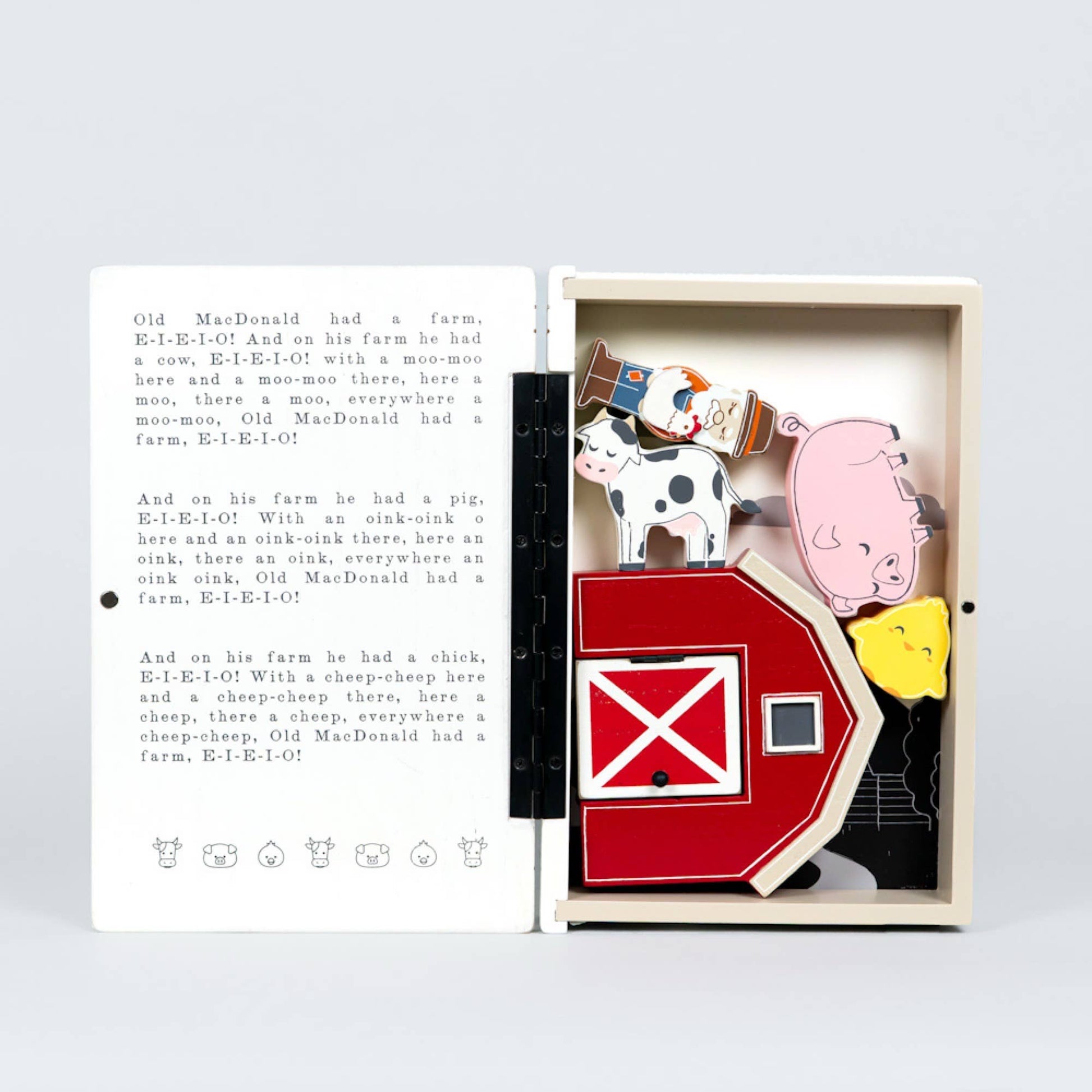 Old MacDonald Wooden Storybook Gift Set at the Rustic Barn in Killingworth, CT