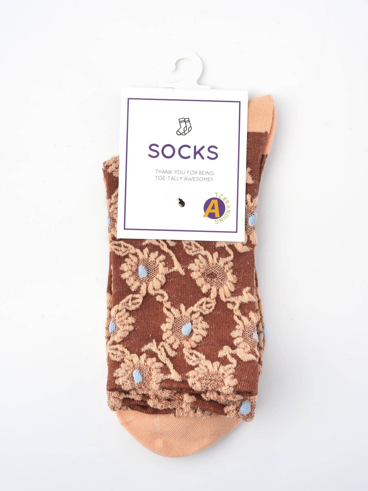 orange embossed womens socks at the rustic barn in killingworth ct