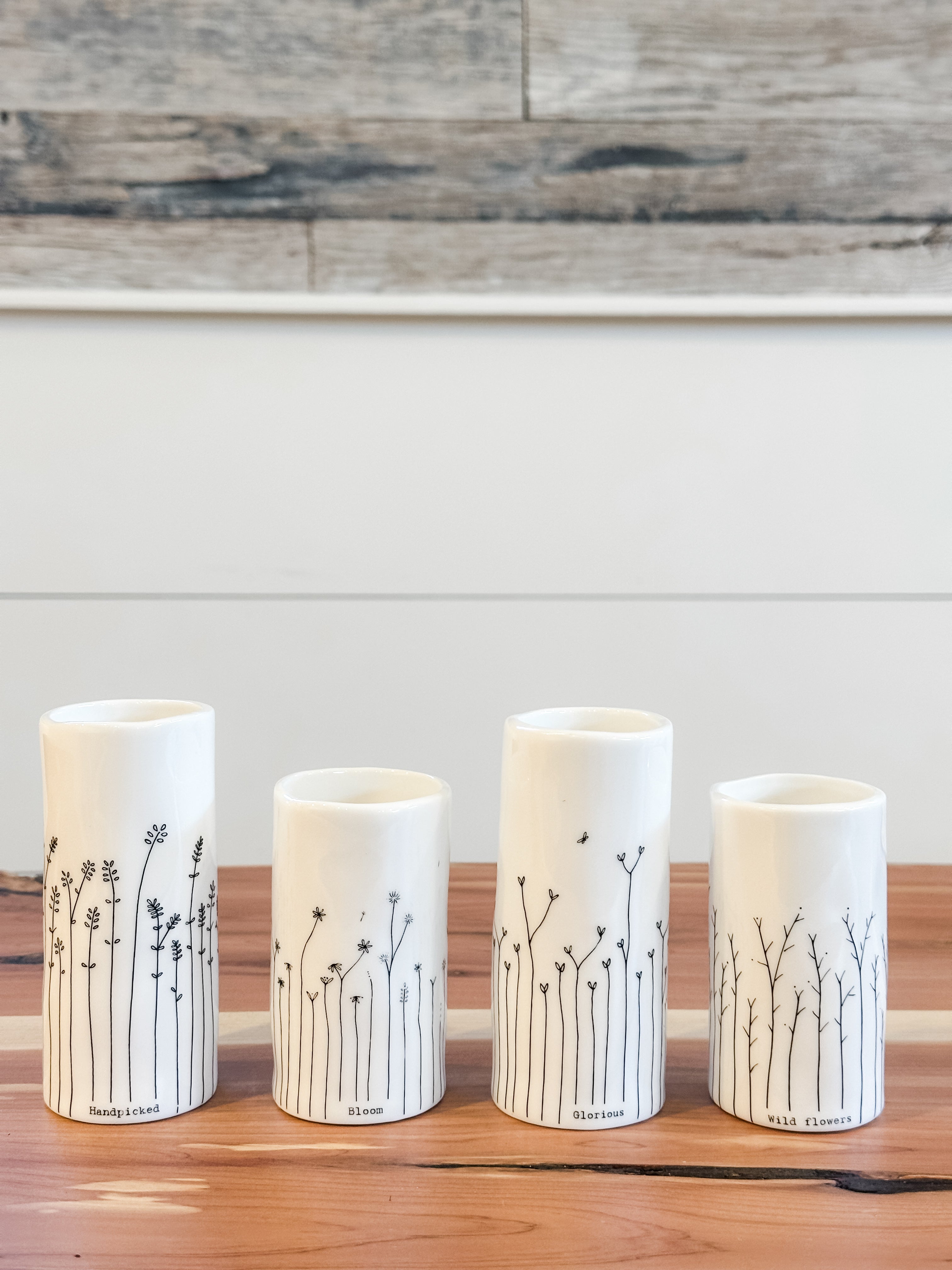 organic shaped vase with sentiment in gift box at The Rustic Barn in Killingworth, CT